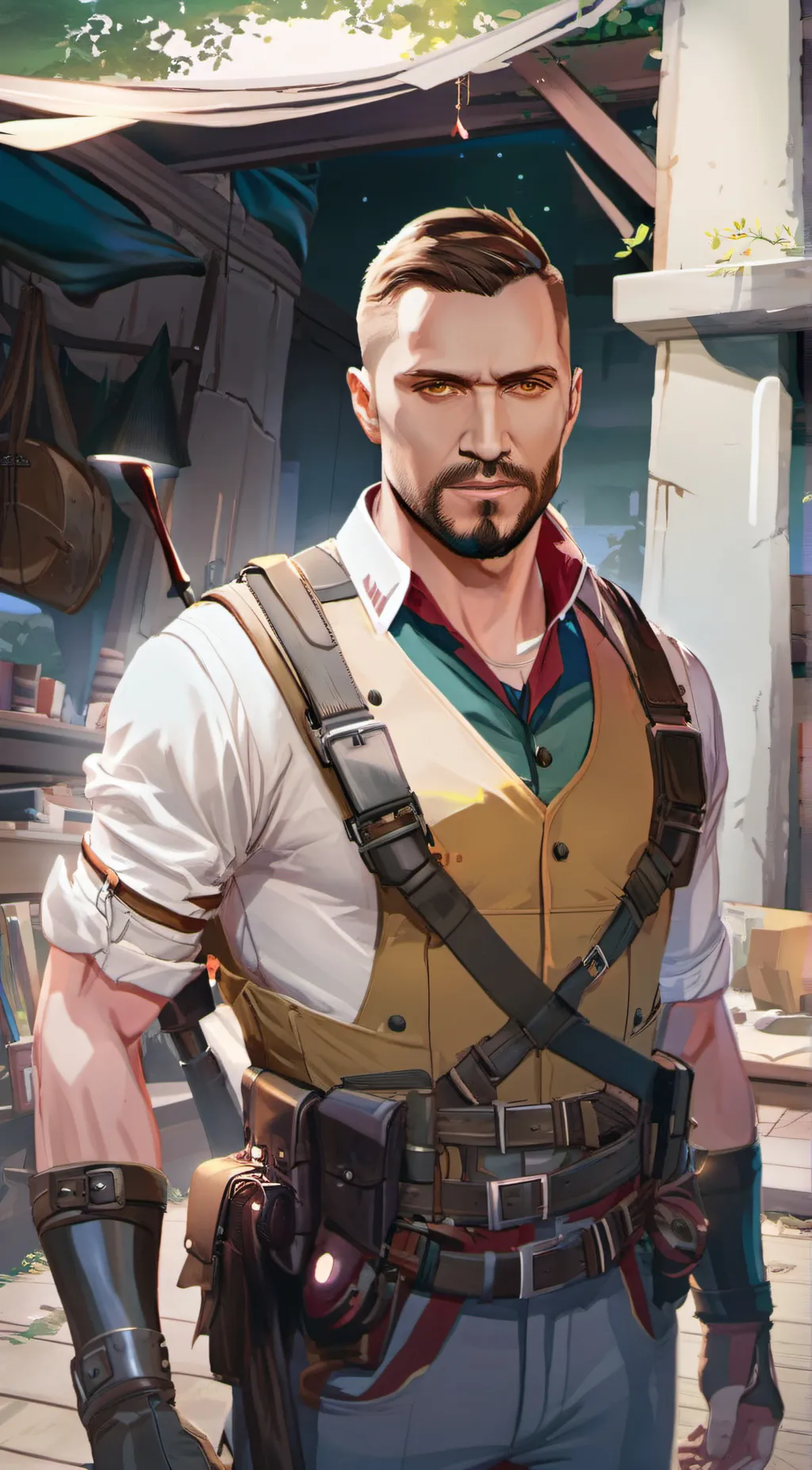 ai character: captain Stone background
