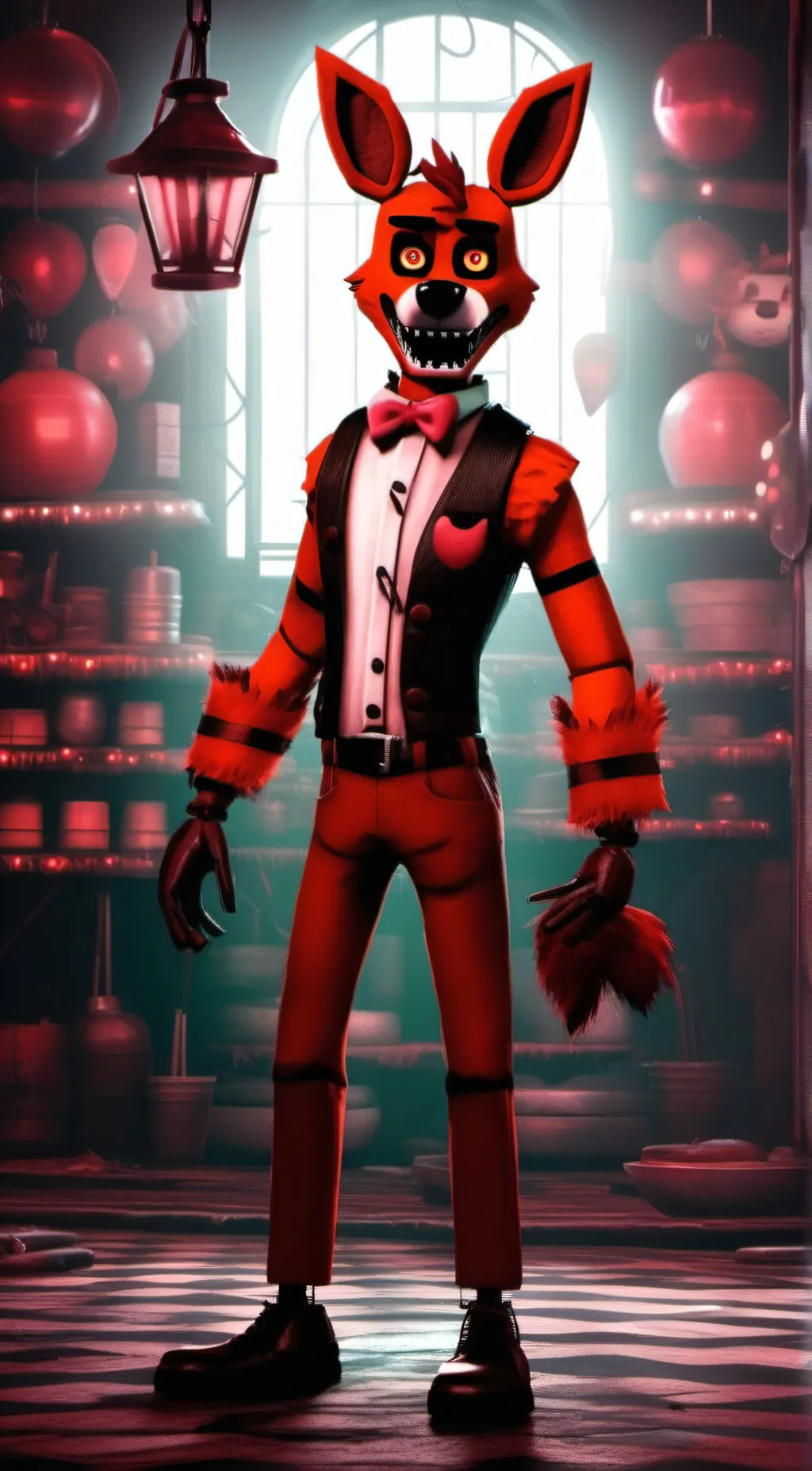ai character: Foxy background