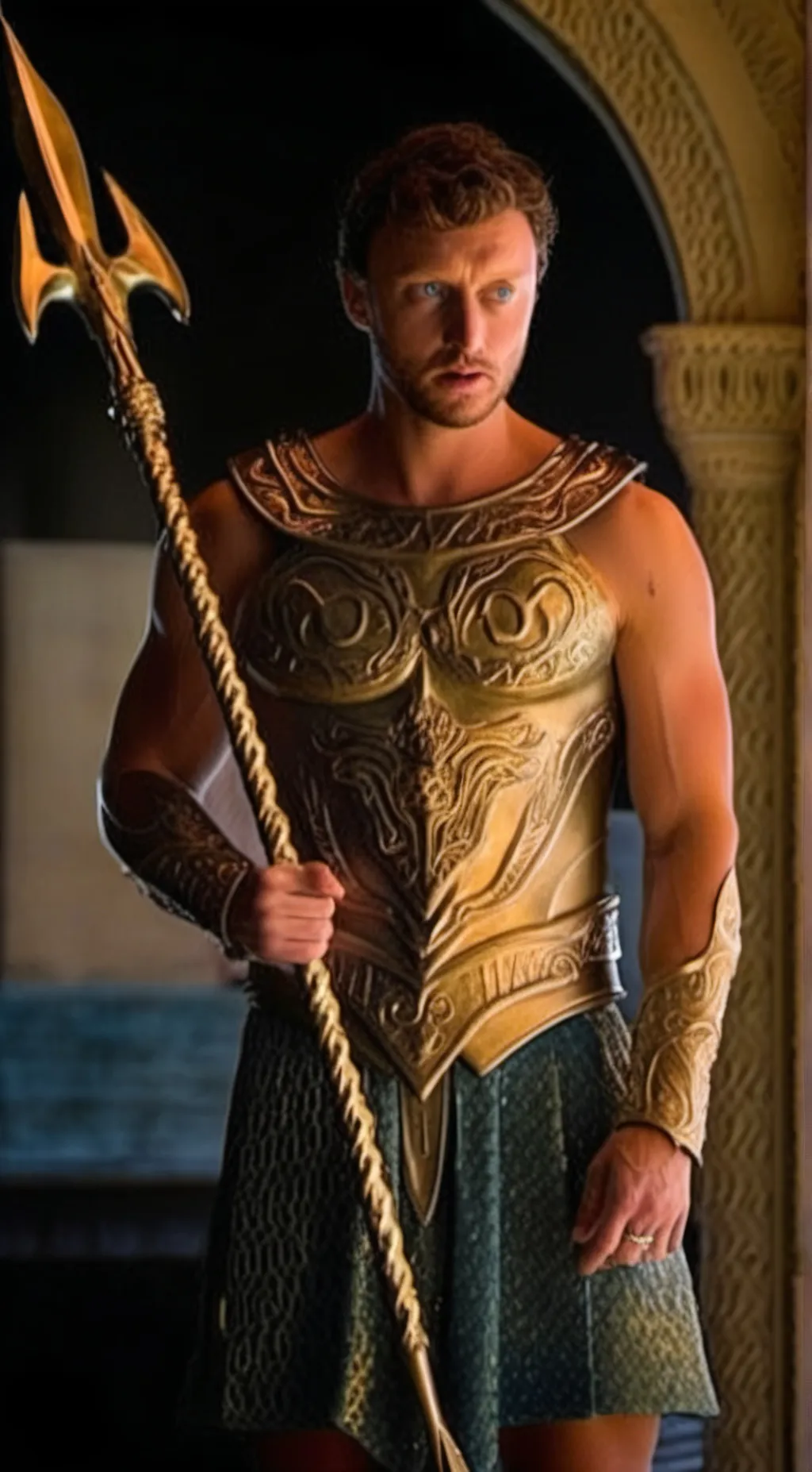 ai character: Poseidon background