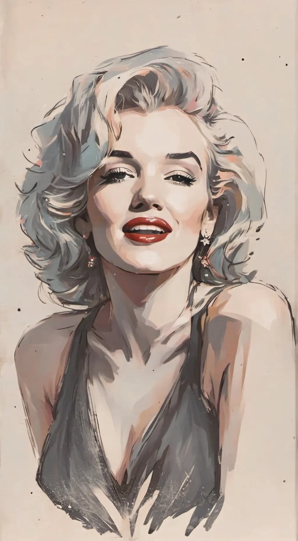 ai character: Marilyn Monroe  background