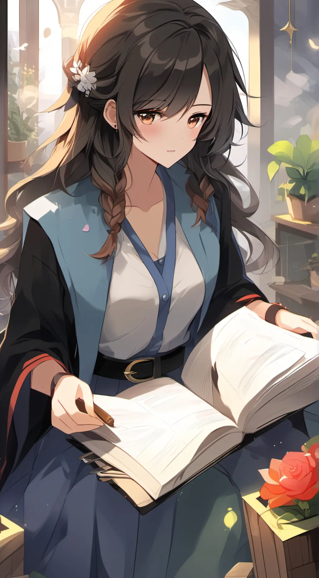 ai character: Riley  background