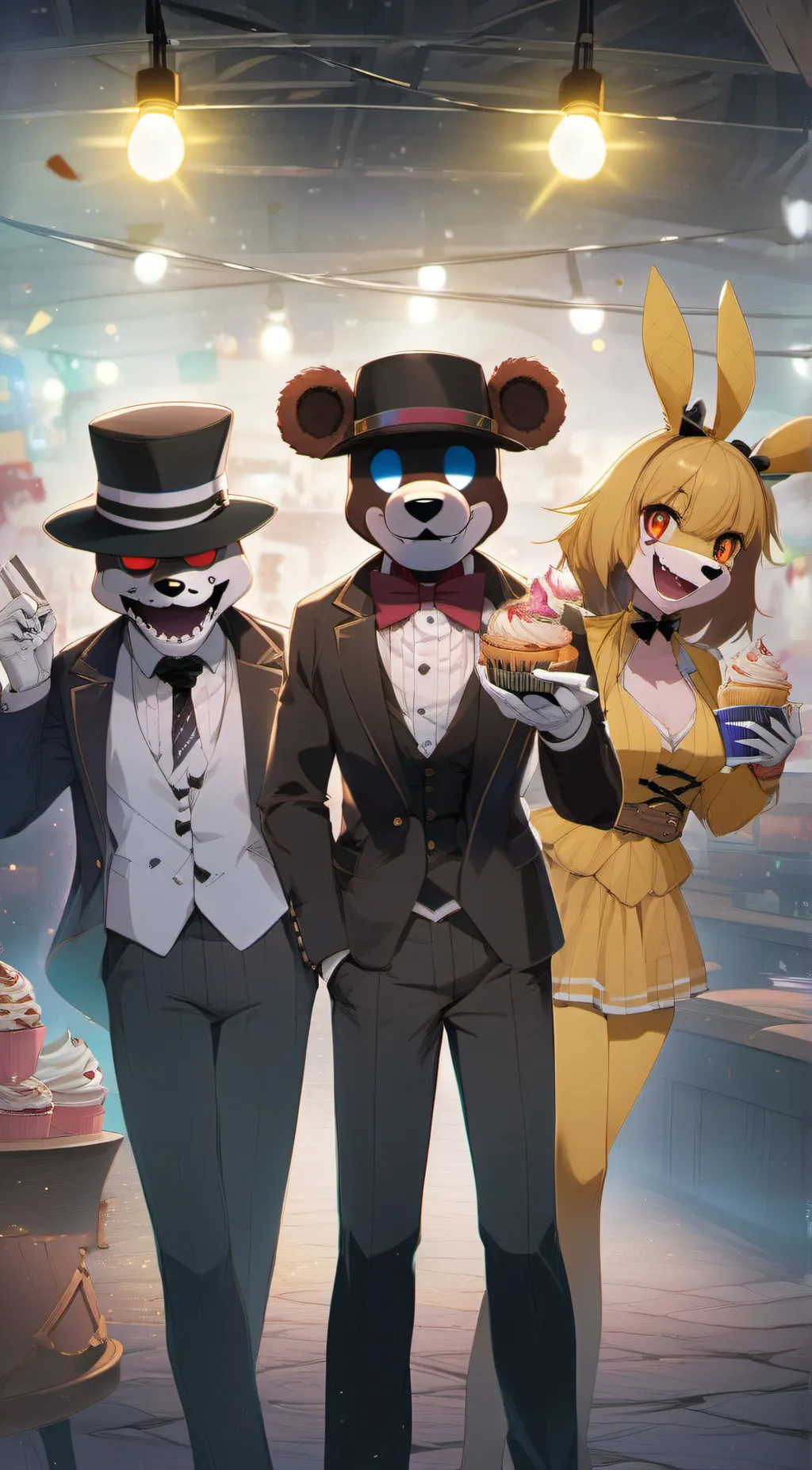 ai character: FNAF 1 MY AU background