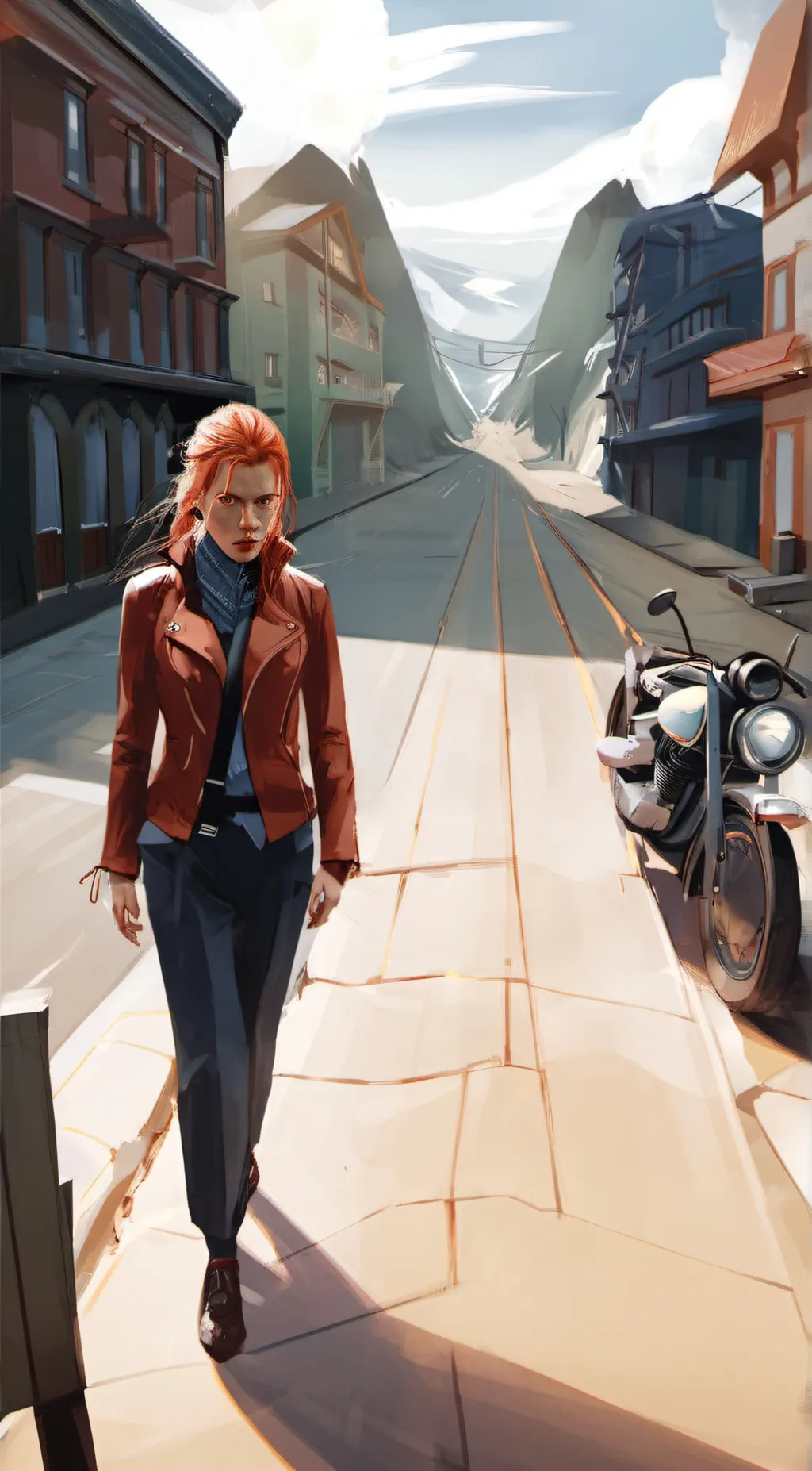 ai character: Natasha Romanoff  background