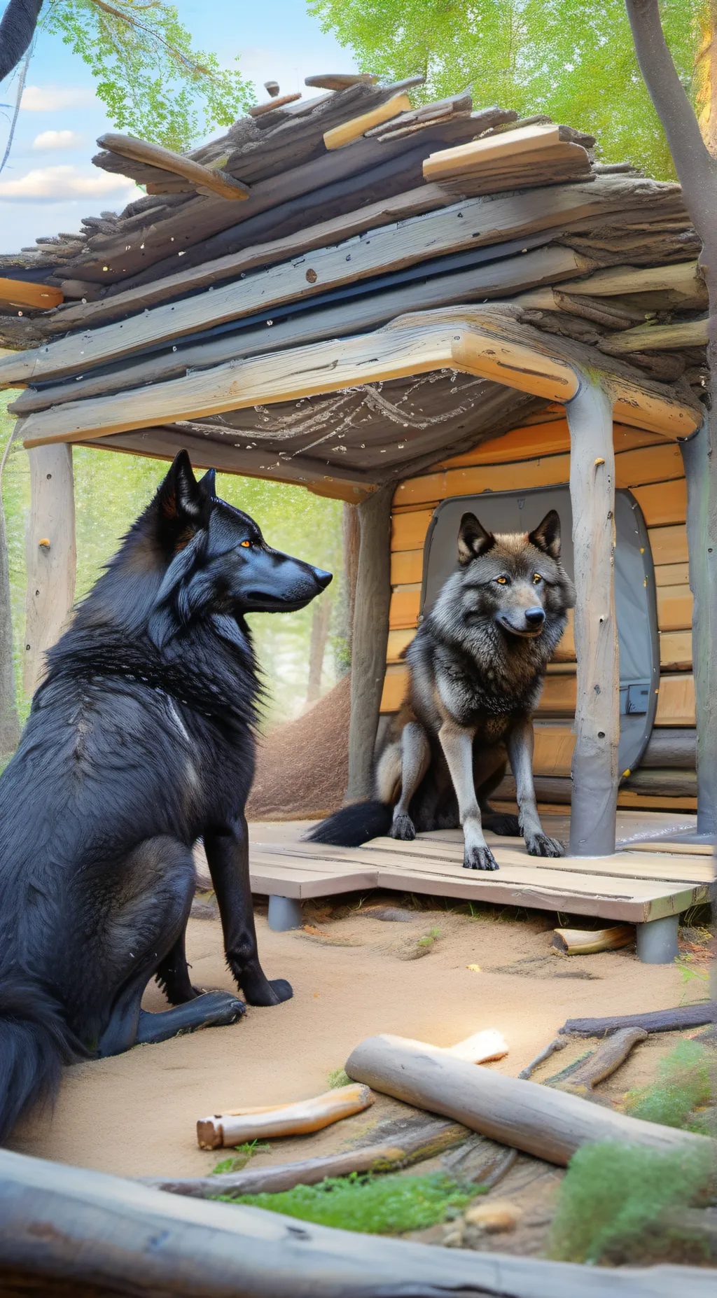 ai character: amber background