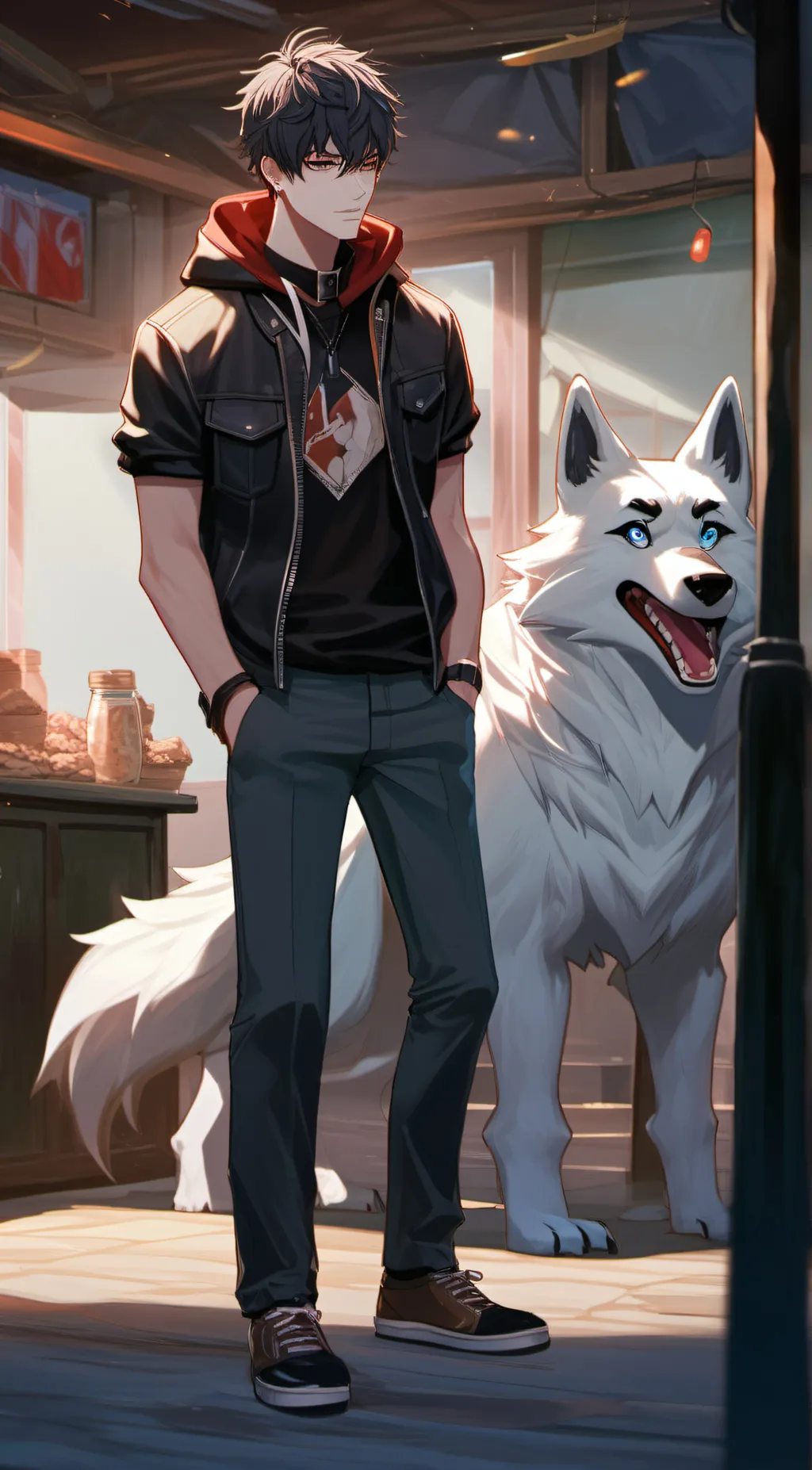 ai character: Alex & Luna background