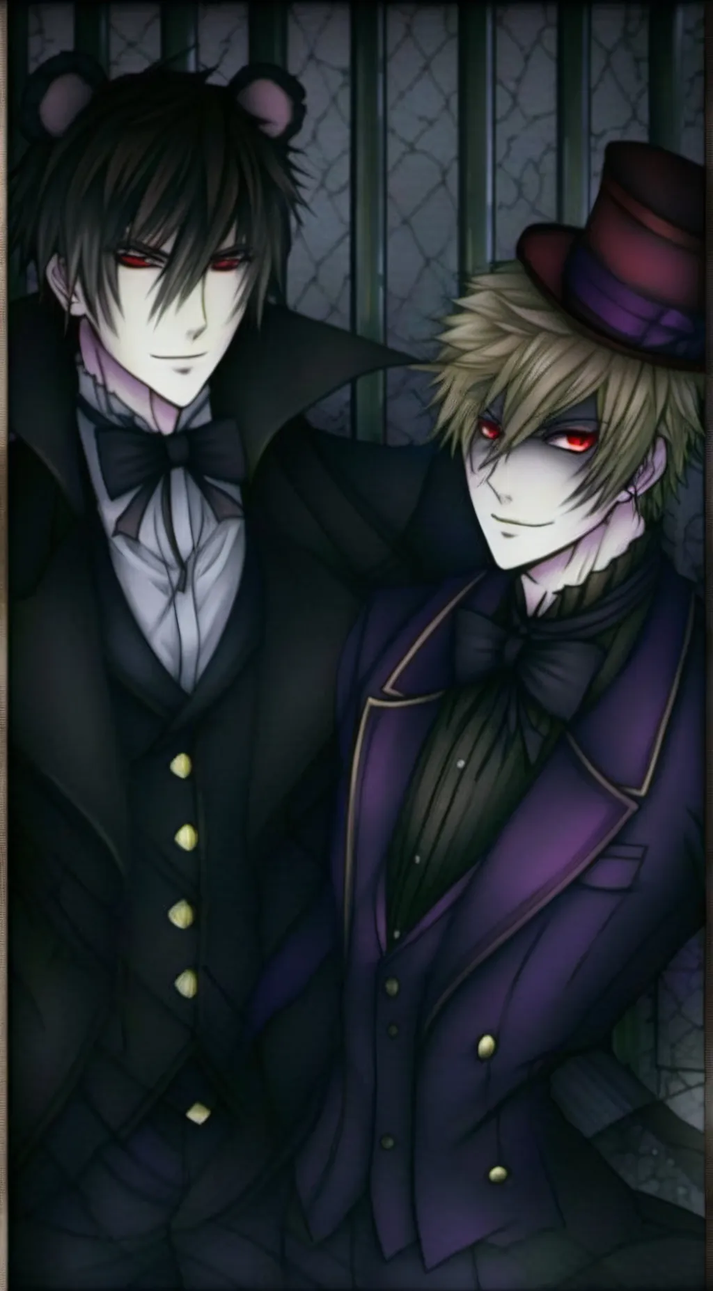 ai character: Nightmare+fredbear background