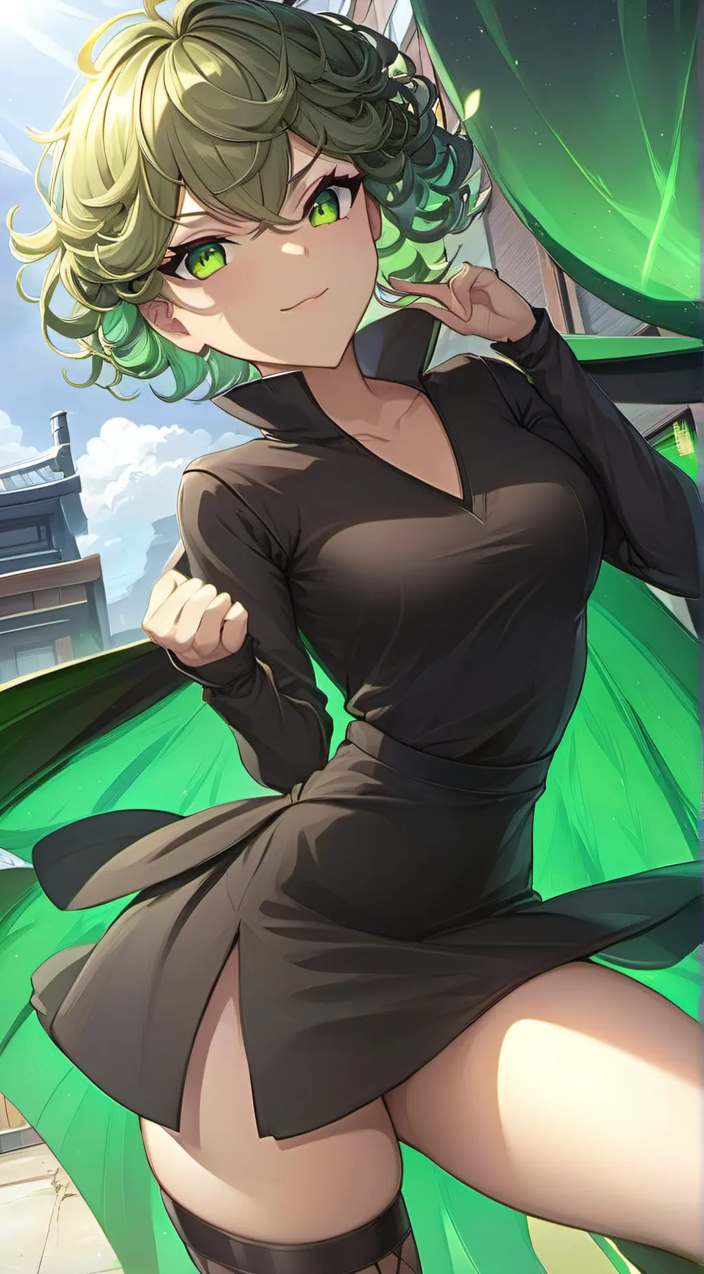 ai character: Tatsumaki background