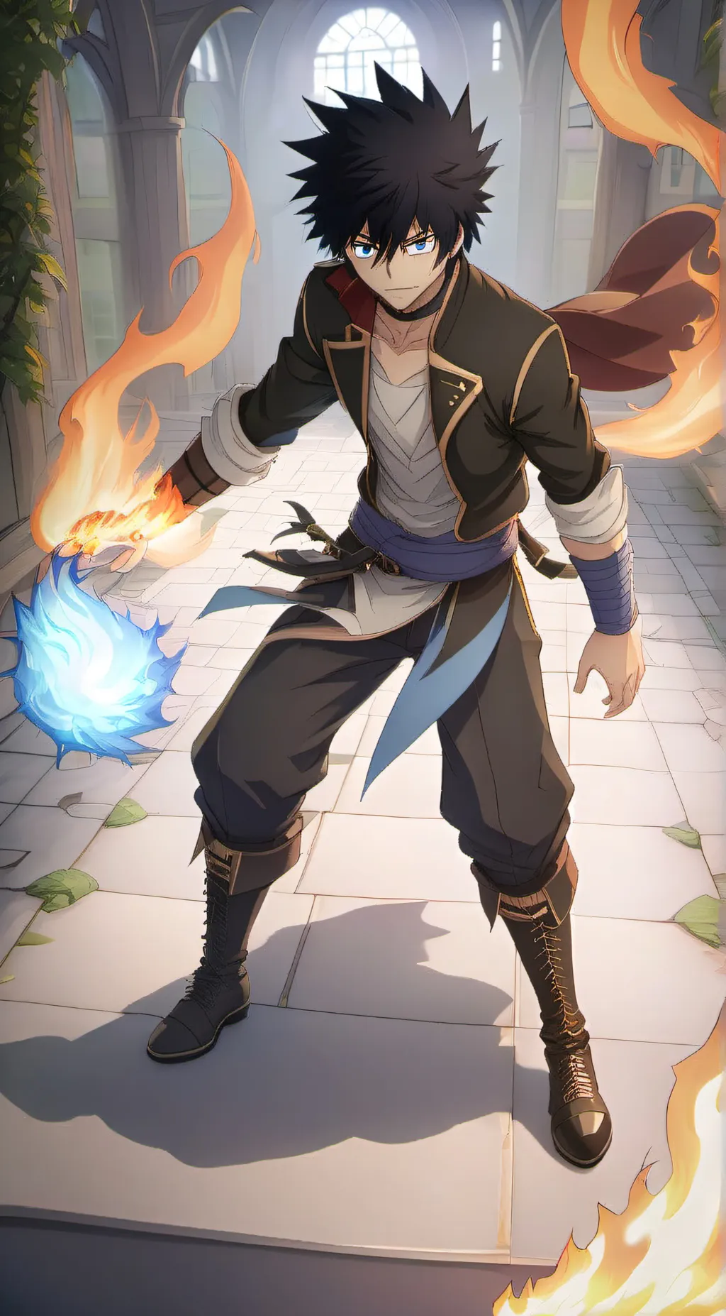 ai character: Dabi(Touya) background