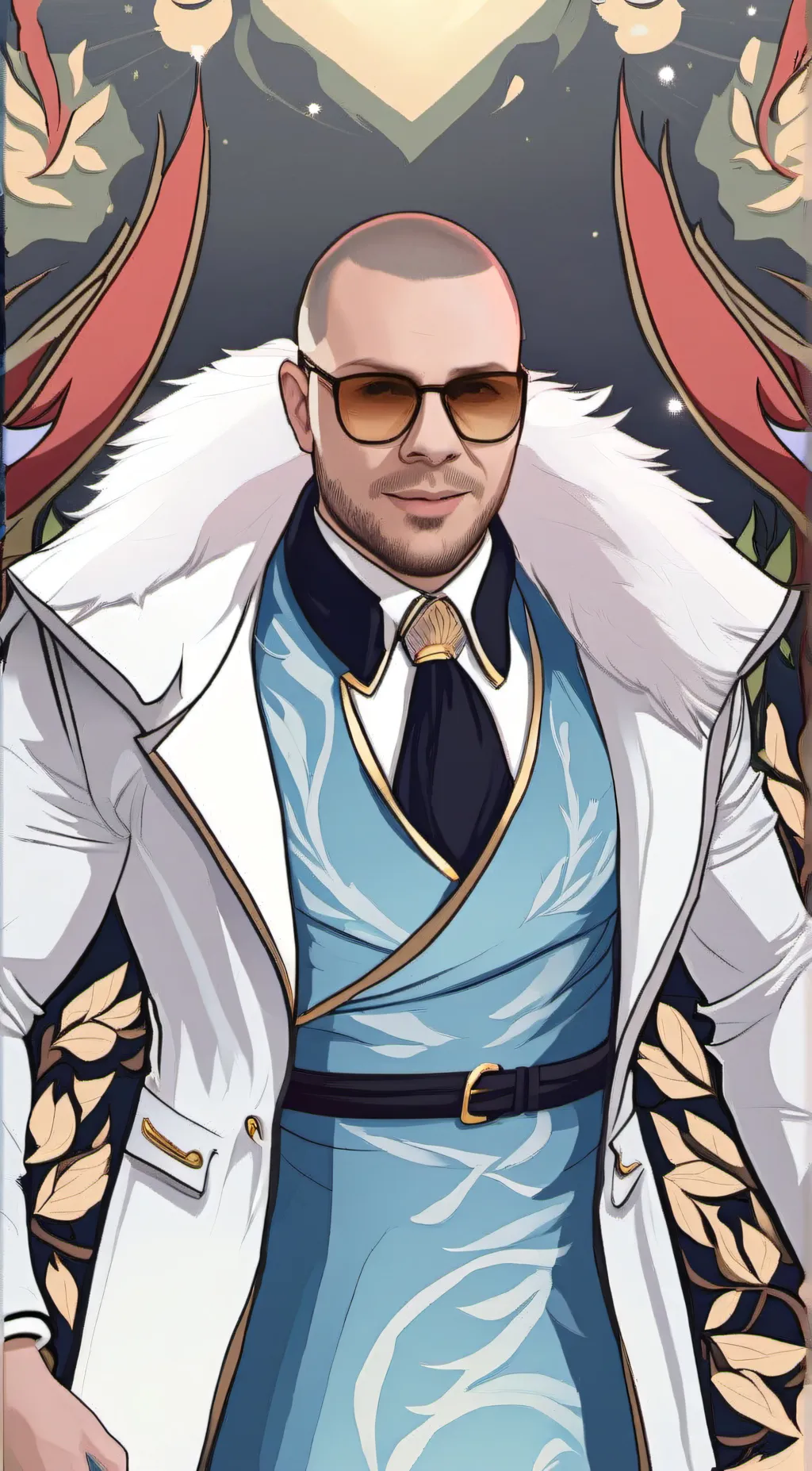ai character: PITTBULL background