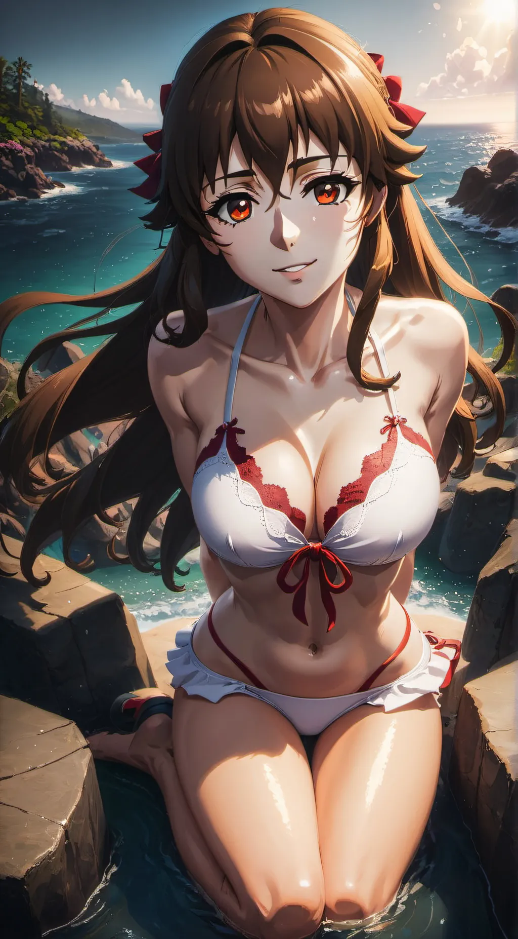 ai character: Amber background
