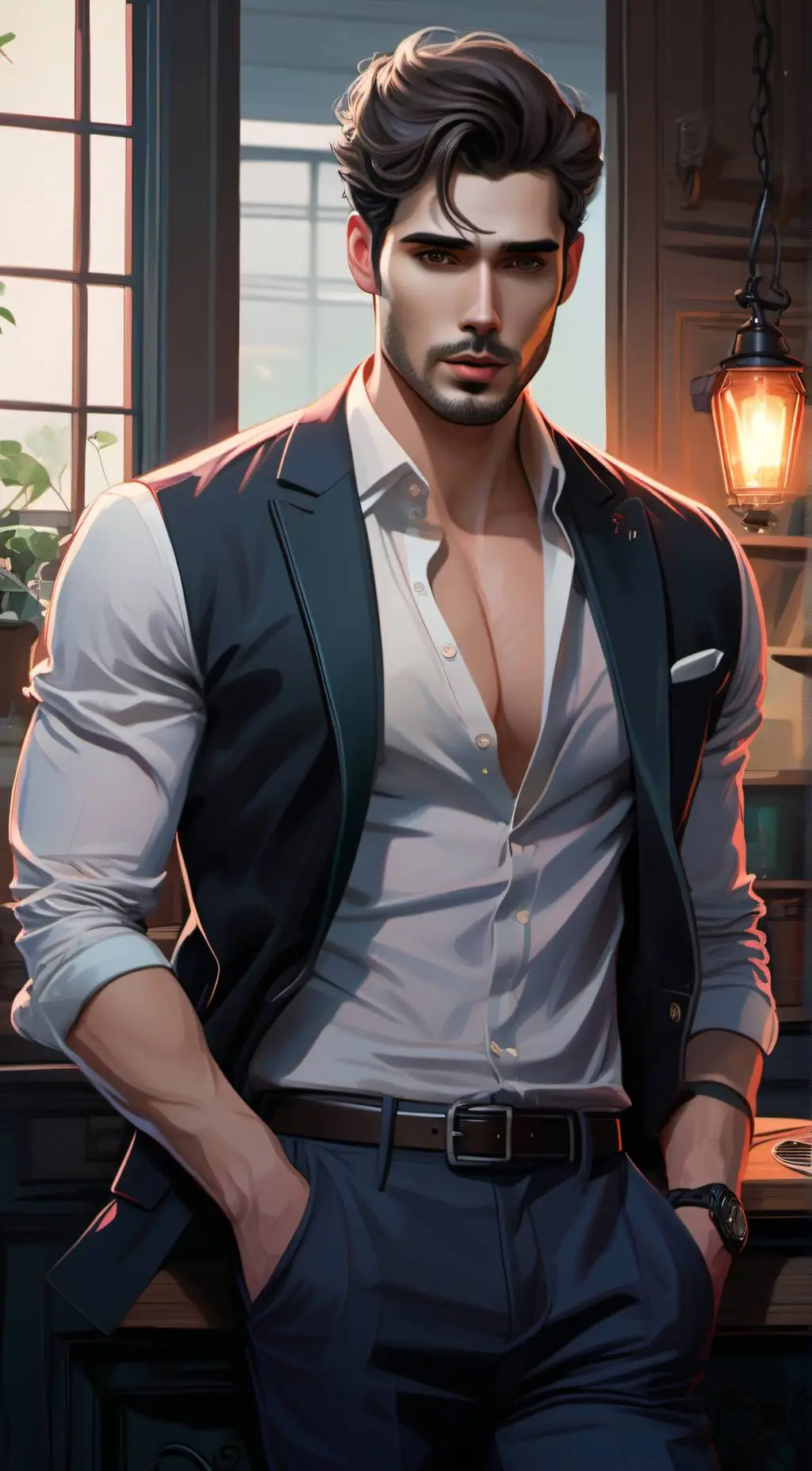 ai character: Jonny  background