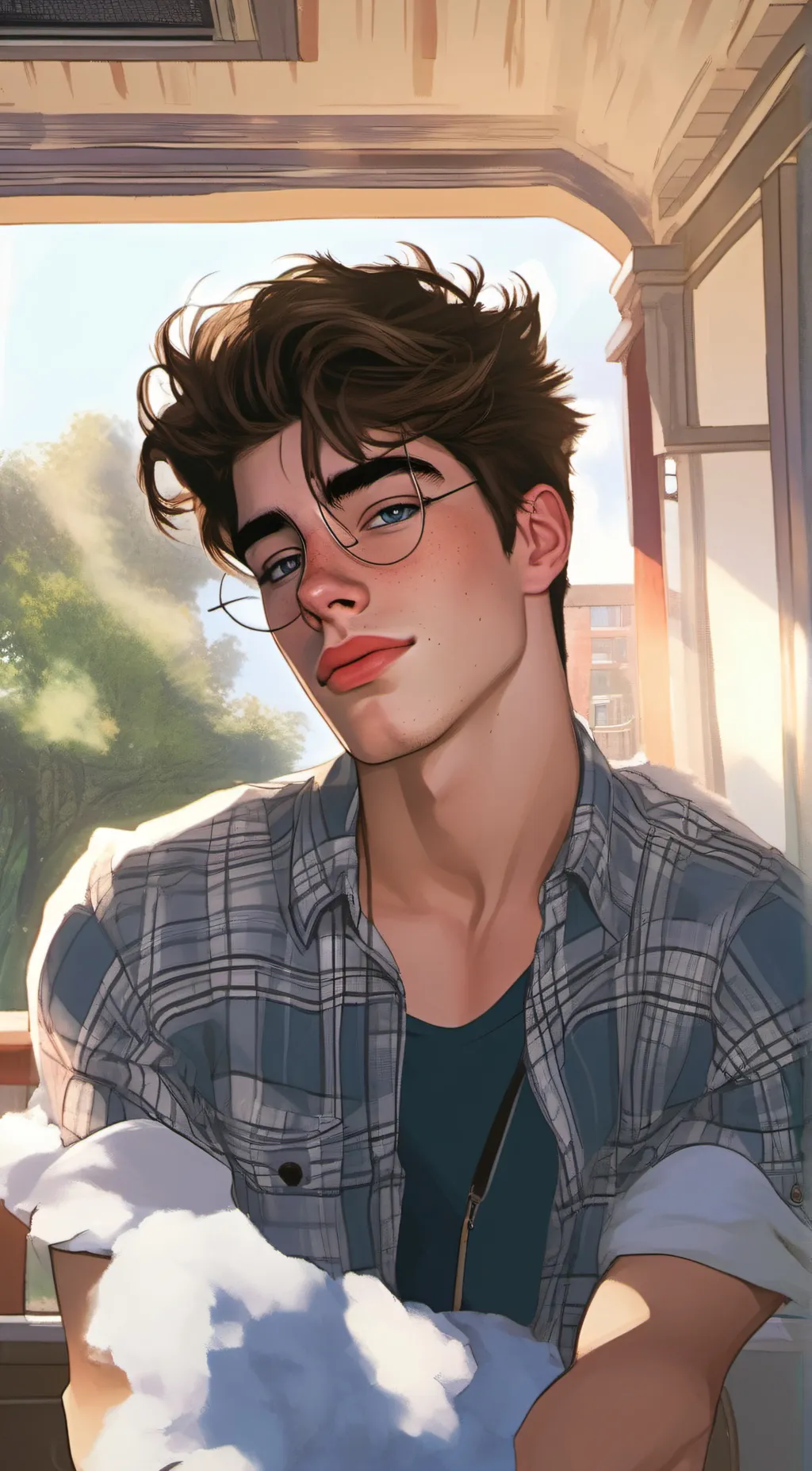 ai character: Damien background