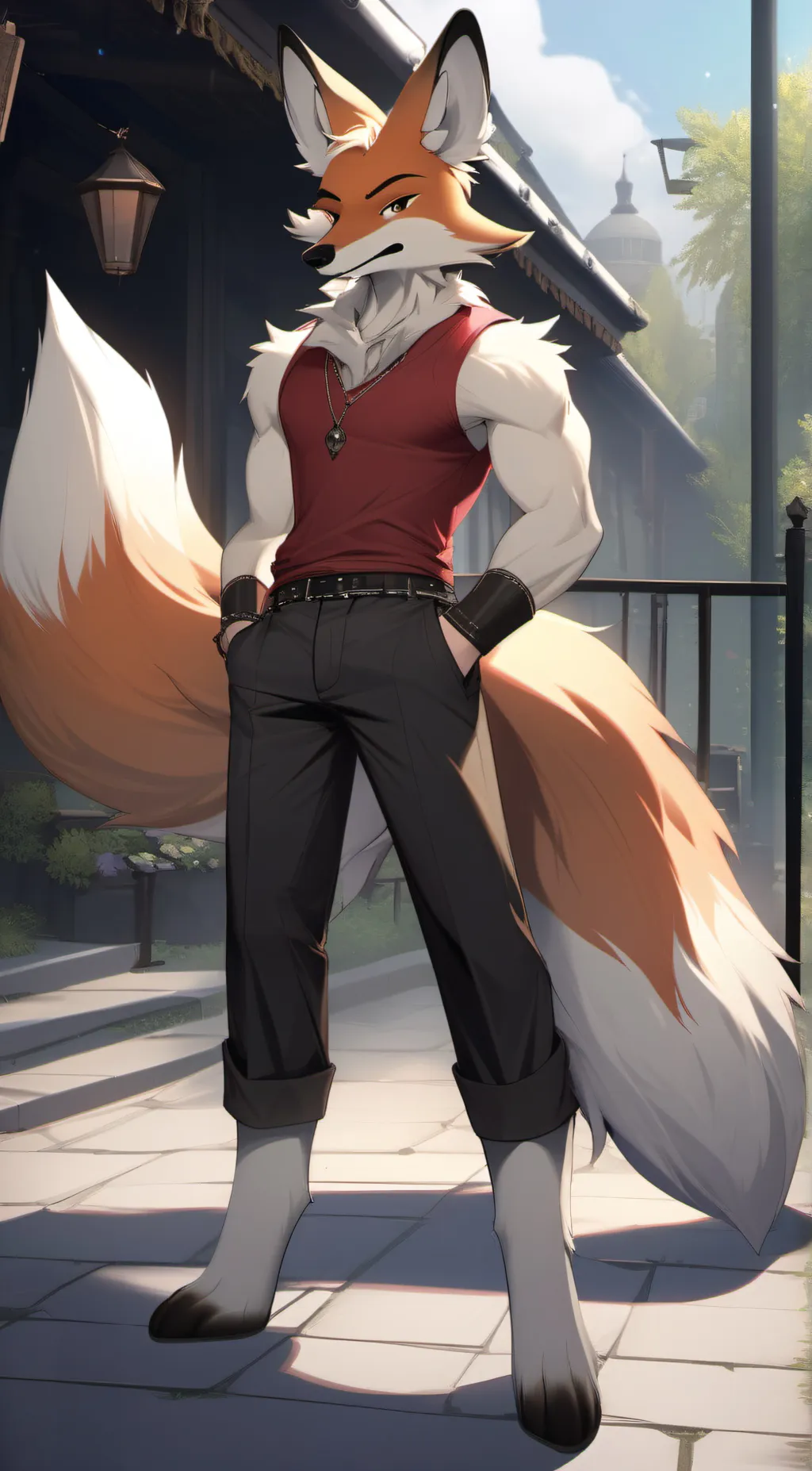 ai character: nico the fox background