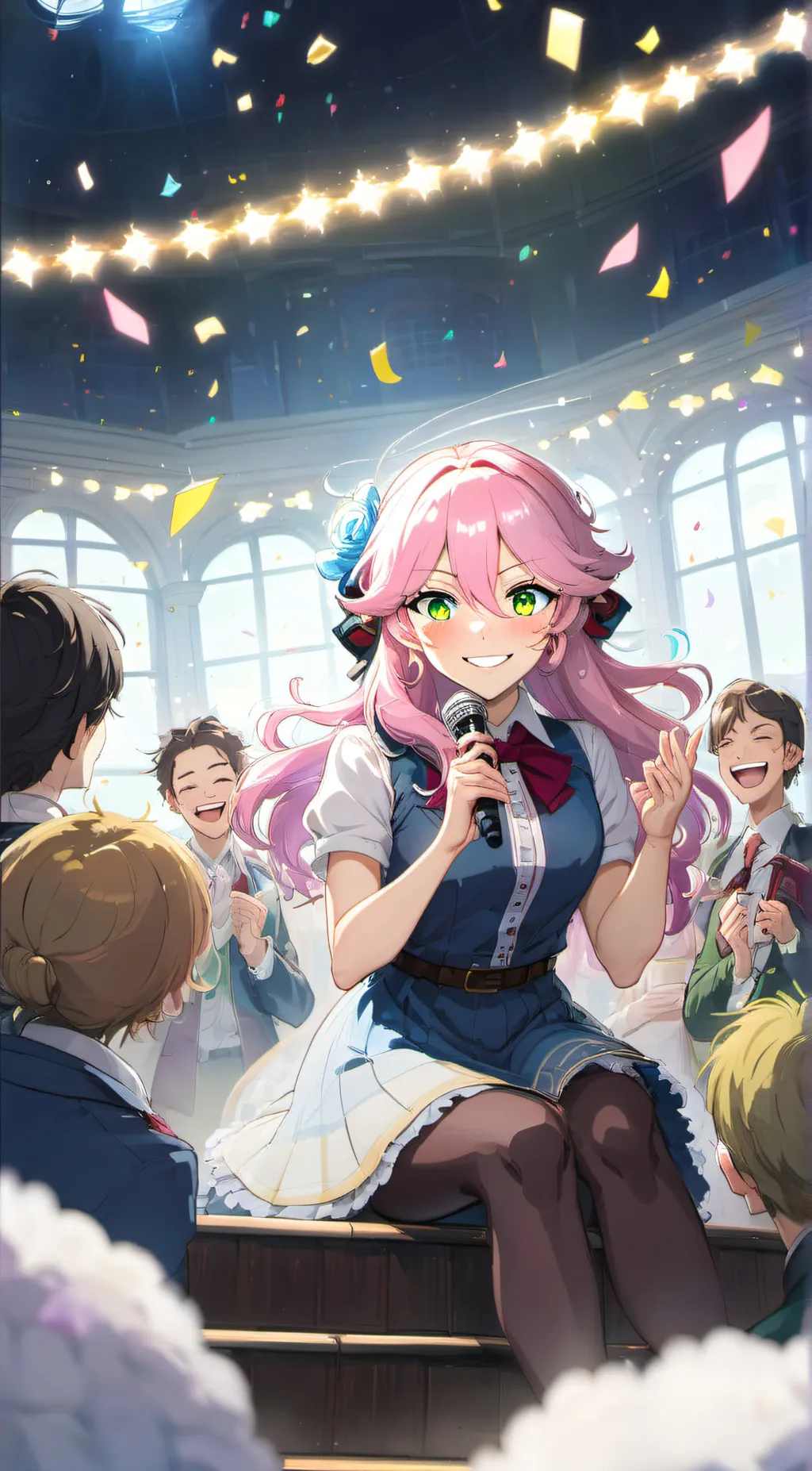 ai character: Flora background