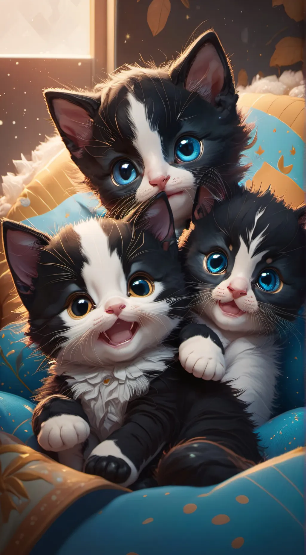 ai character: Kittens background