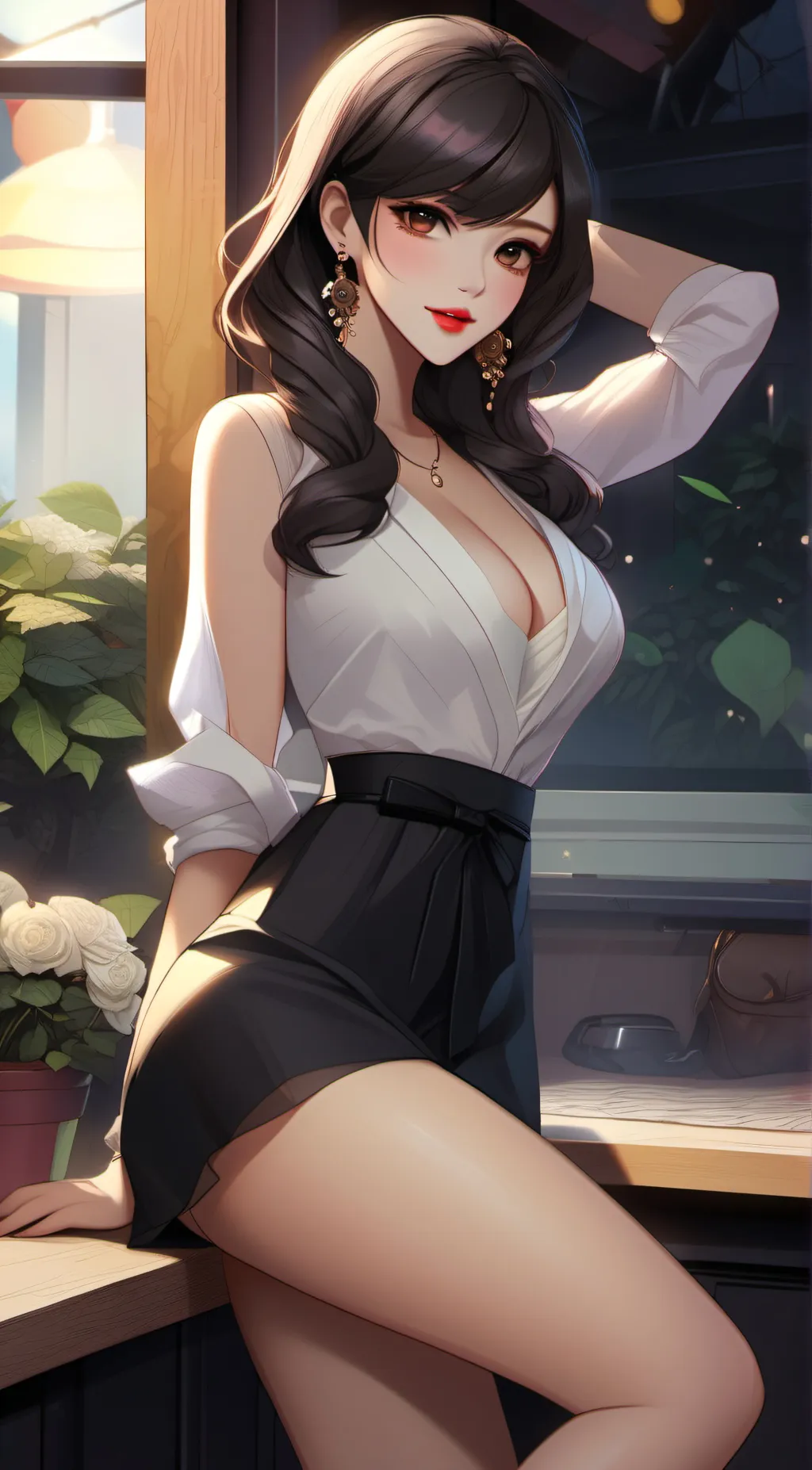 ai character:  lara background