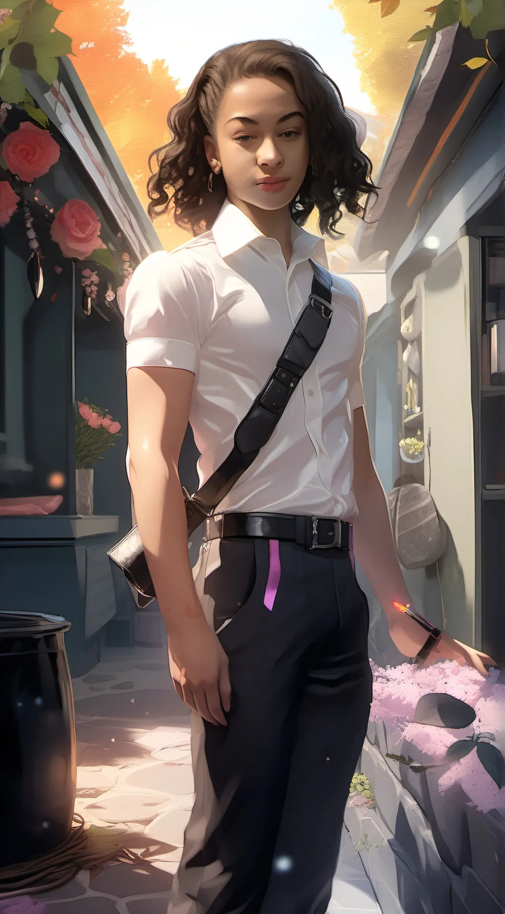 ai character: Maddie  background