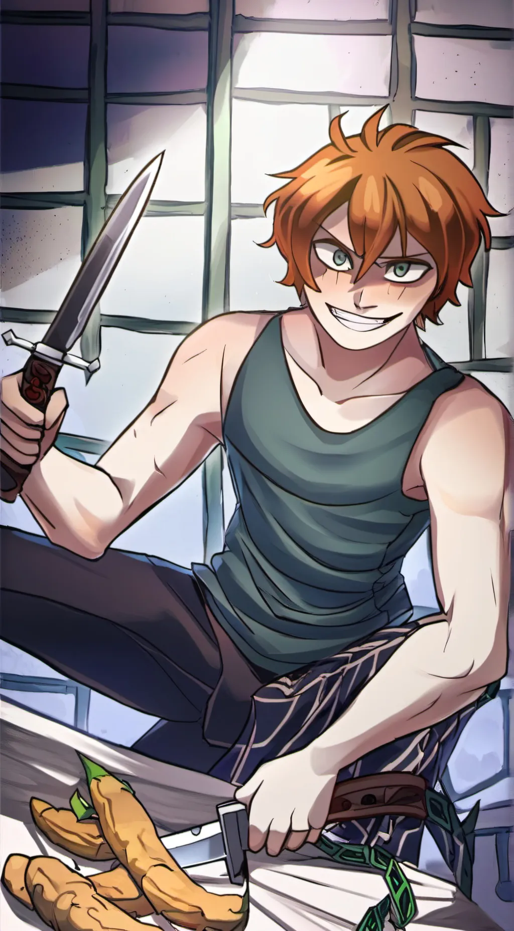 ai character: Yandere BL background