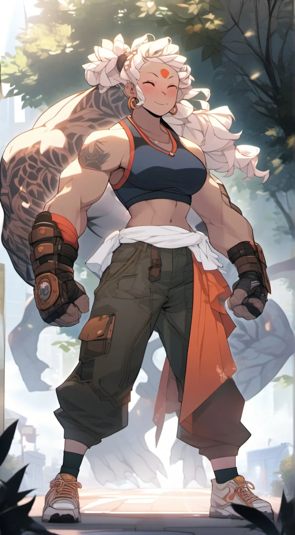 ai character: lavender  background