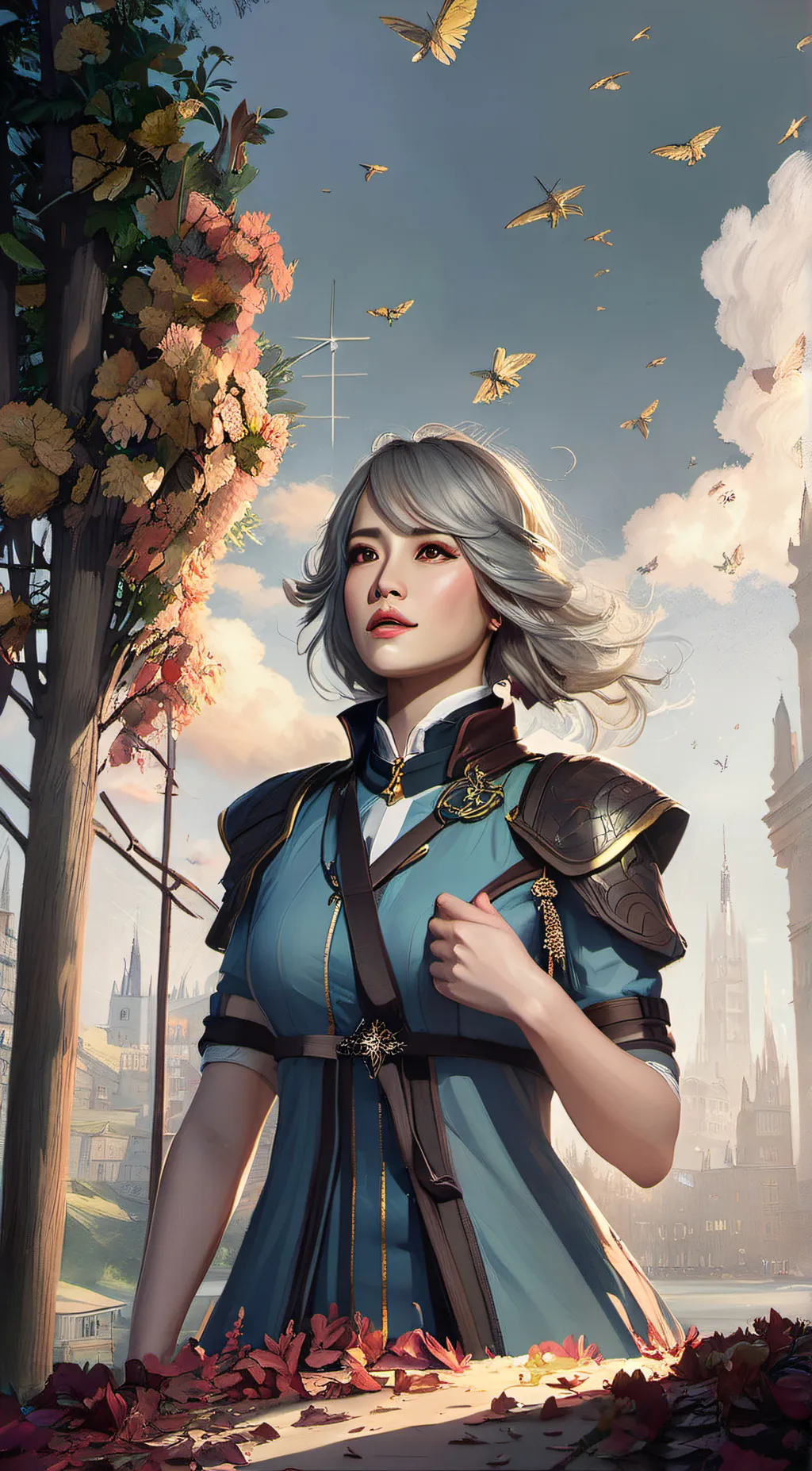 ai character: girl gojo background