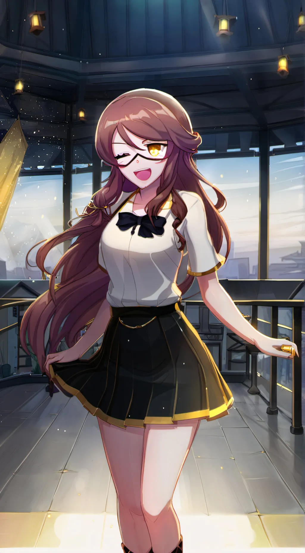 ai character: Gold/Kim background