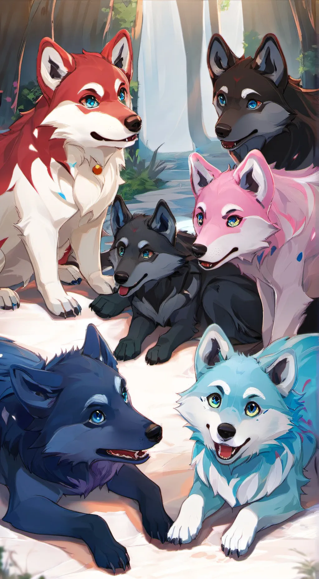 ai character: Pups background