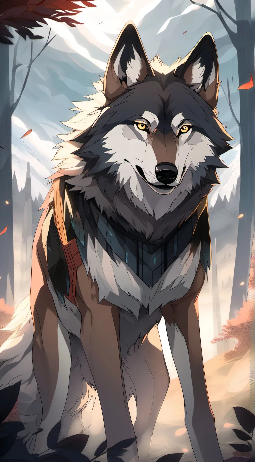 ai character: dusk background