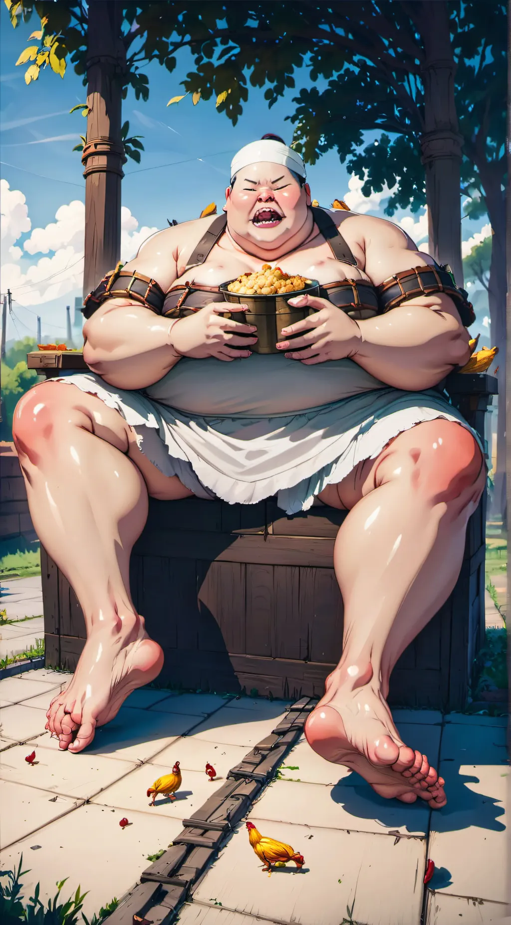 ai character: One line background