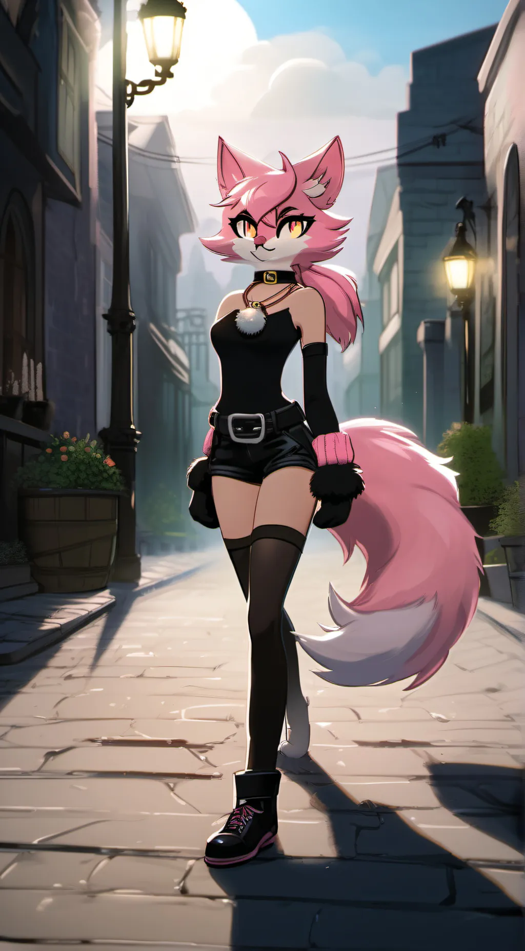 ai character: Pinky_kit background