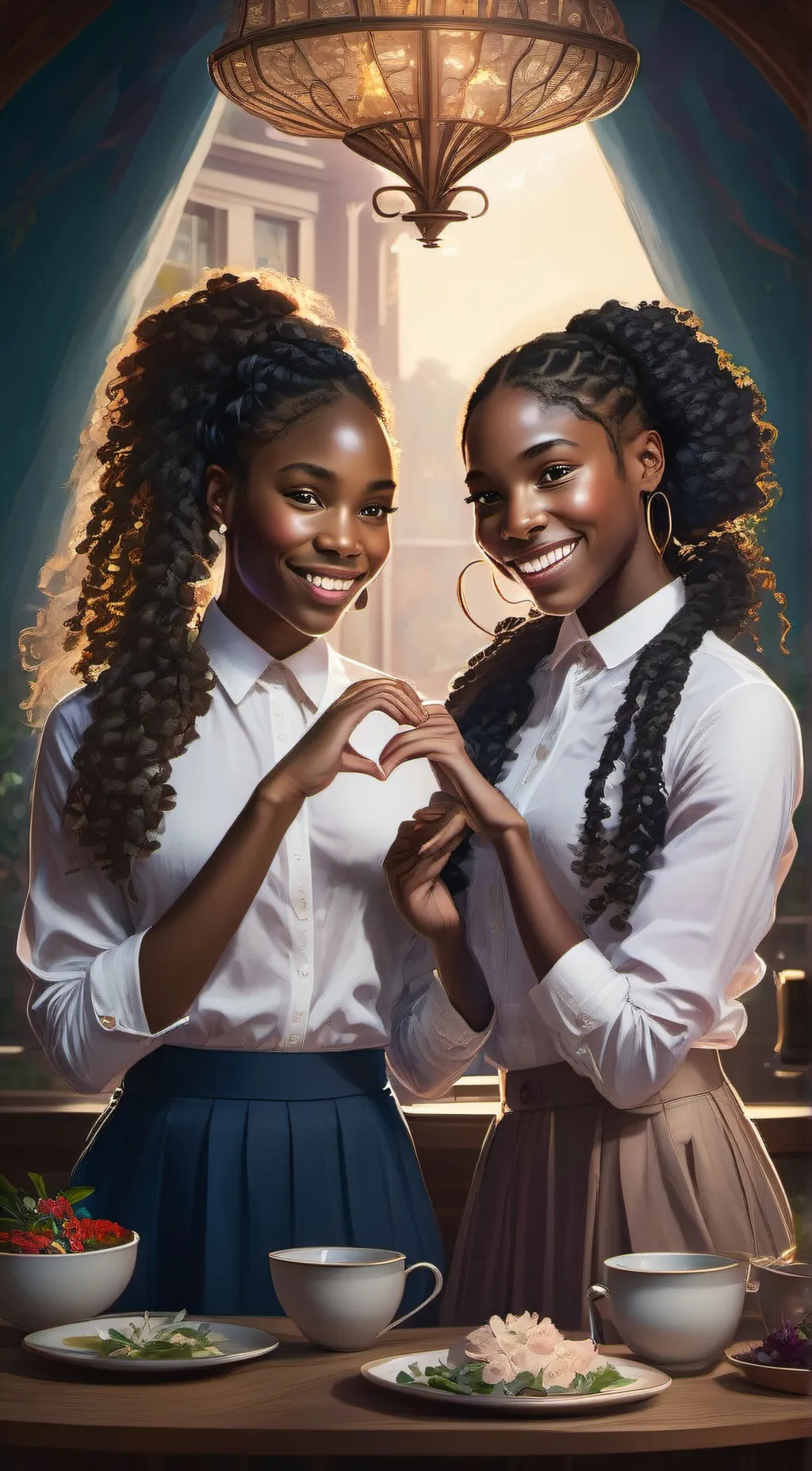 ai character: Rehniya16,gianna15 background
