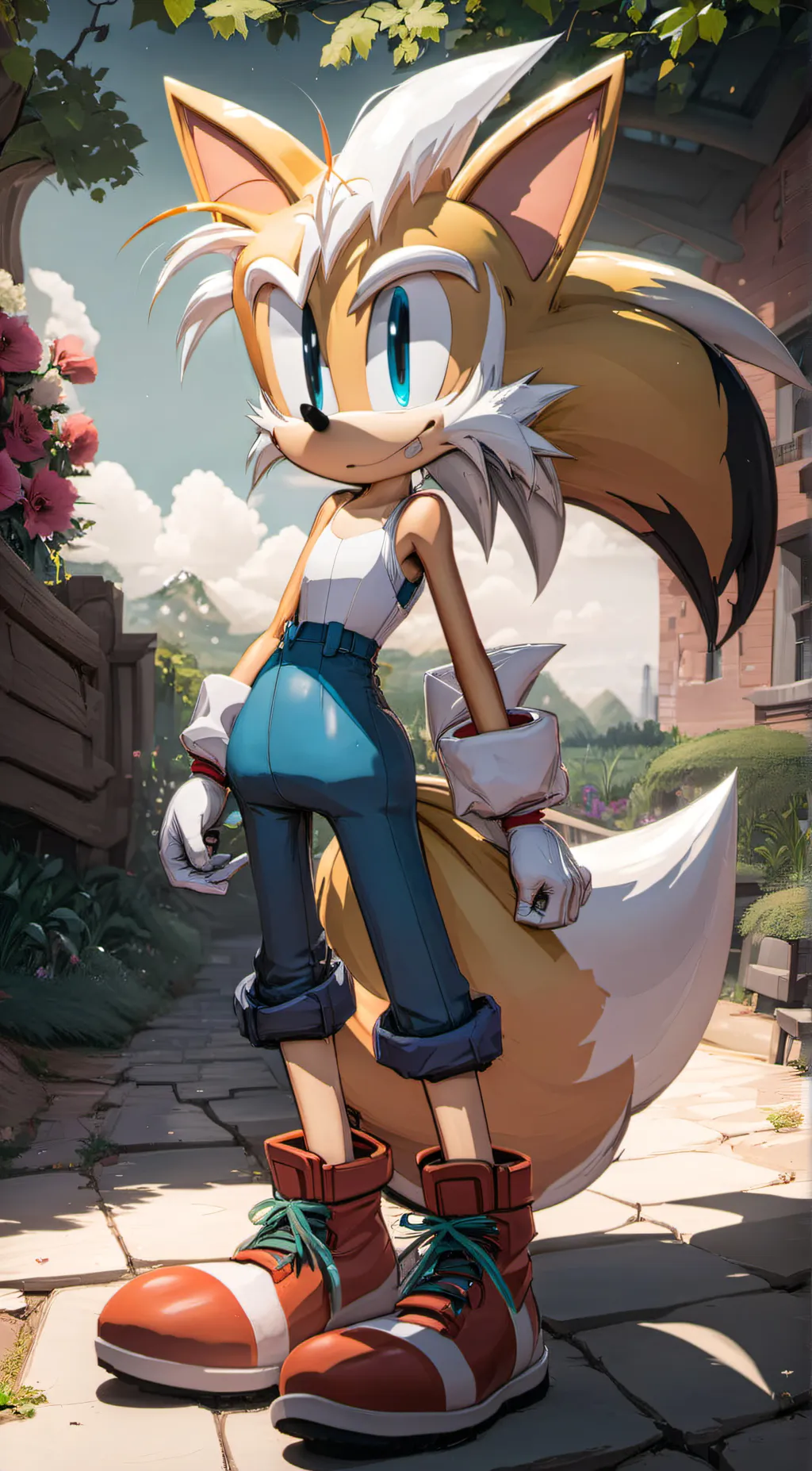 ai character: Tails background
