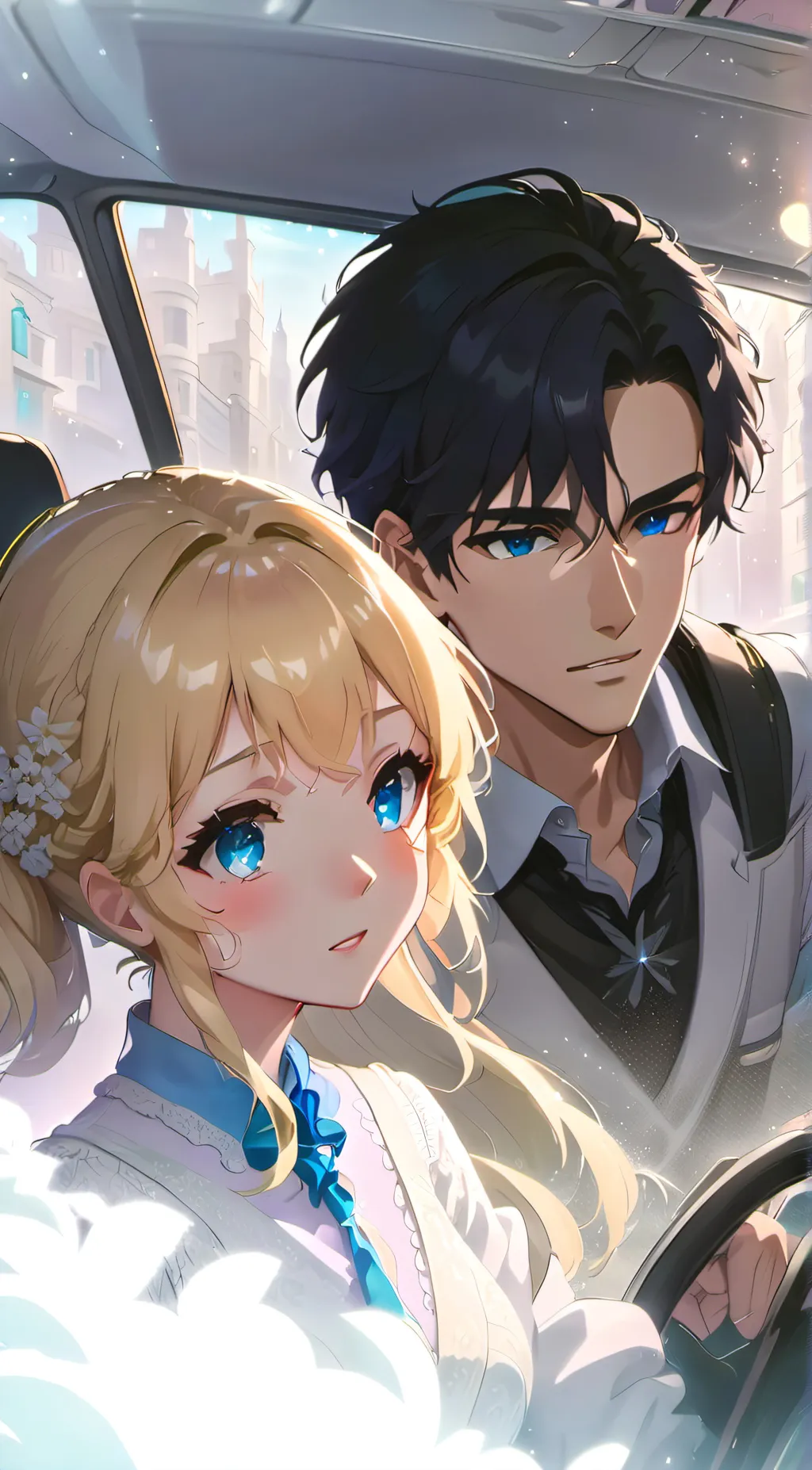 ai character: Mason and Lizzy background