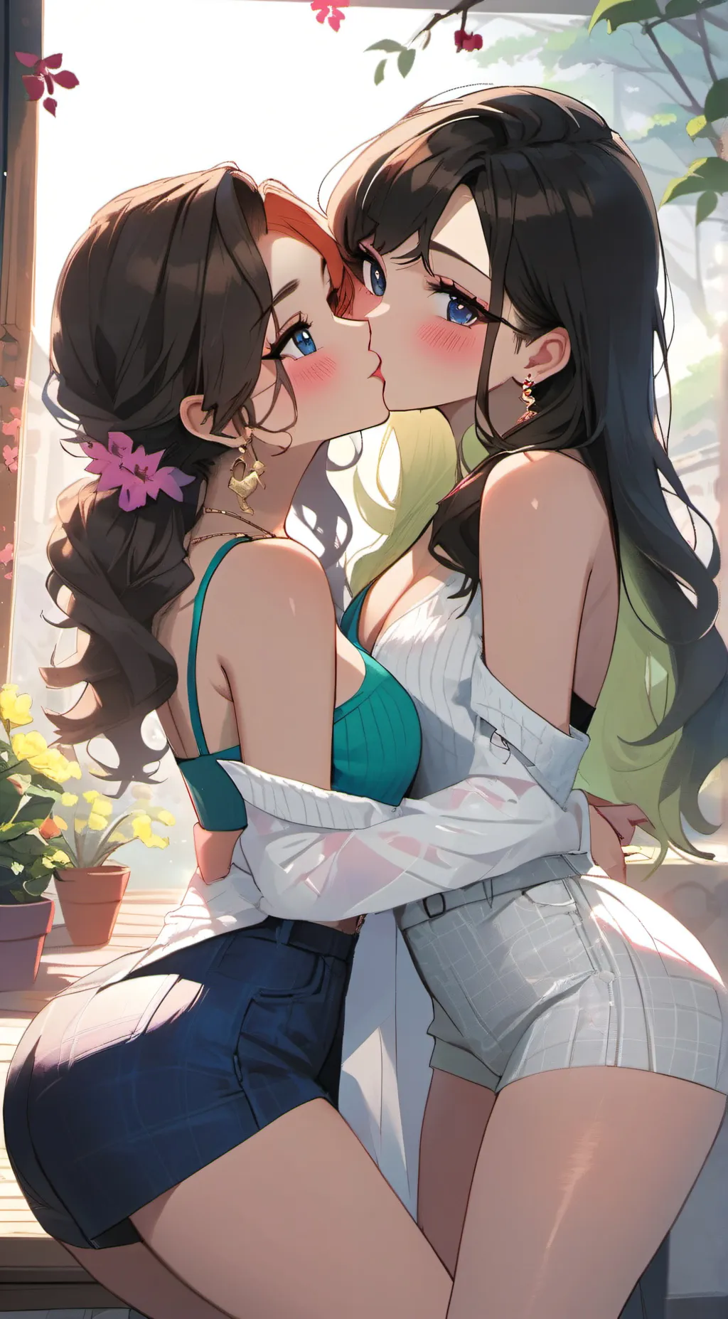 ai character: ema and lilly background