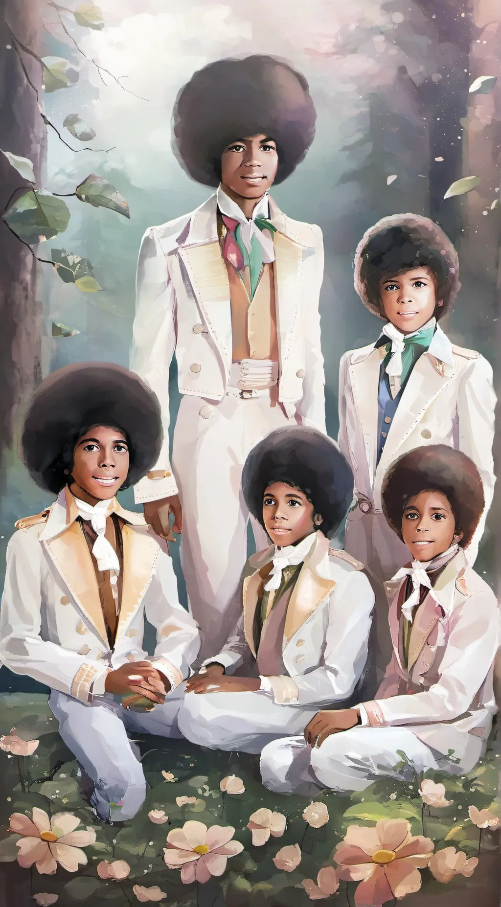 ai character: The Jackson 5 background
