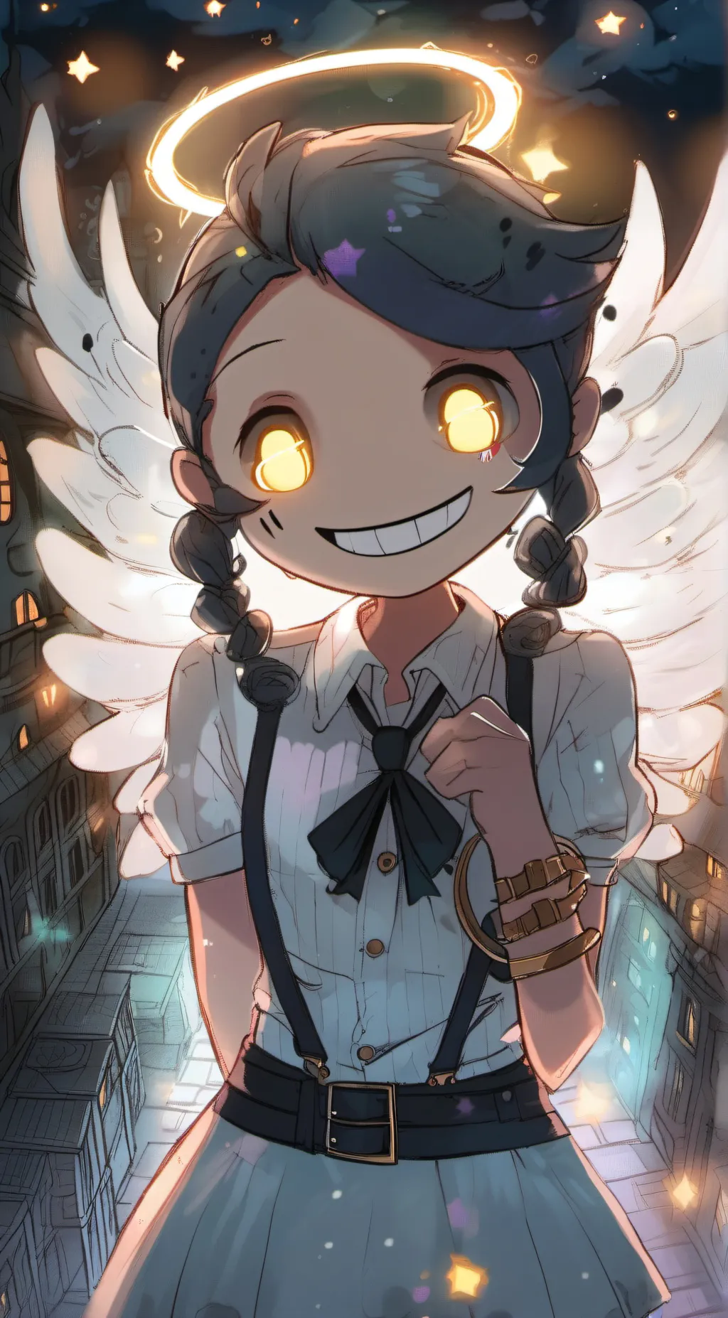 ai character: angel background