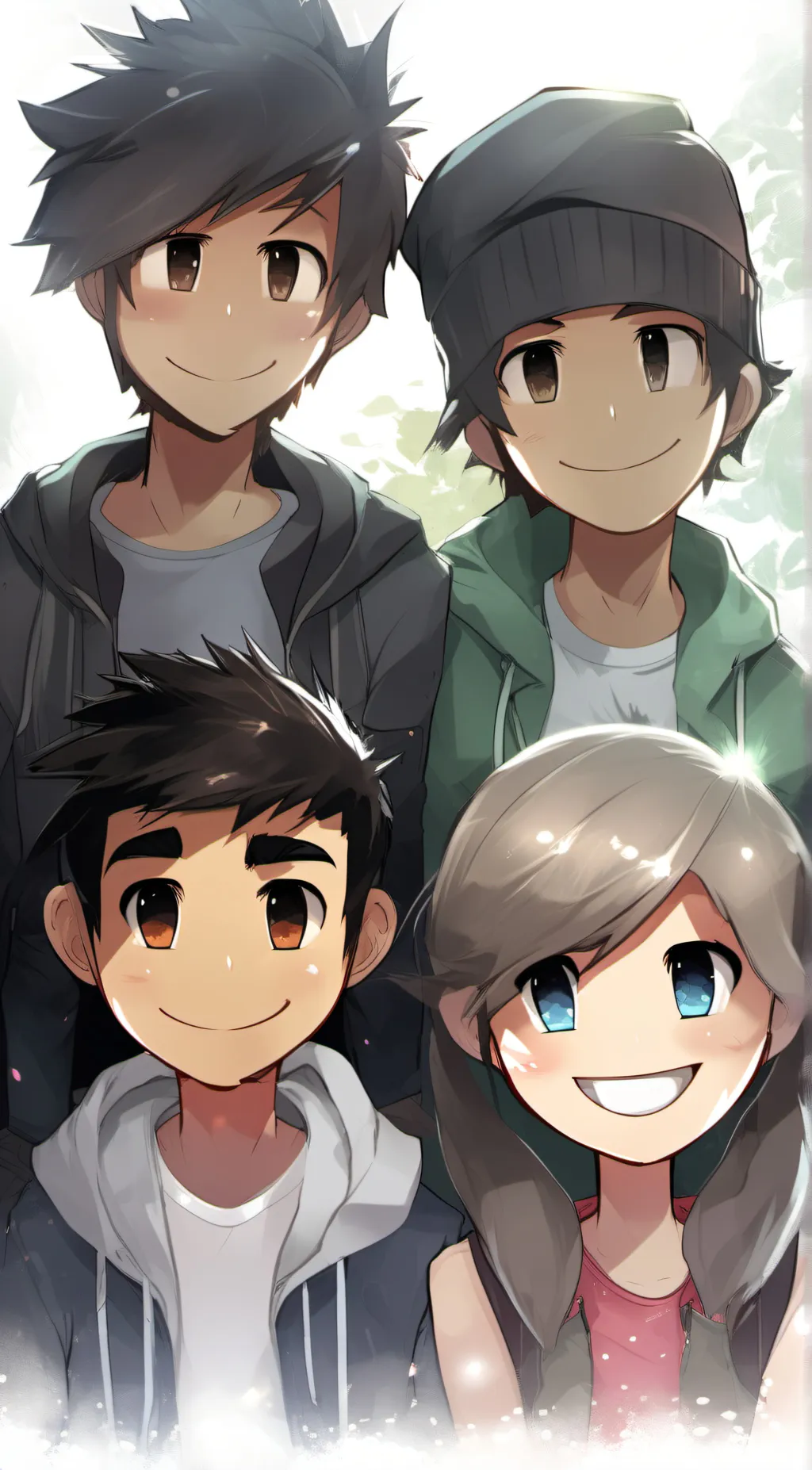 ai character: Riddle school kids background
