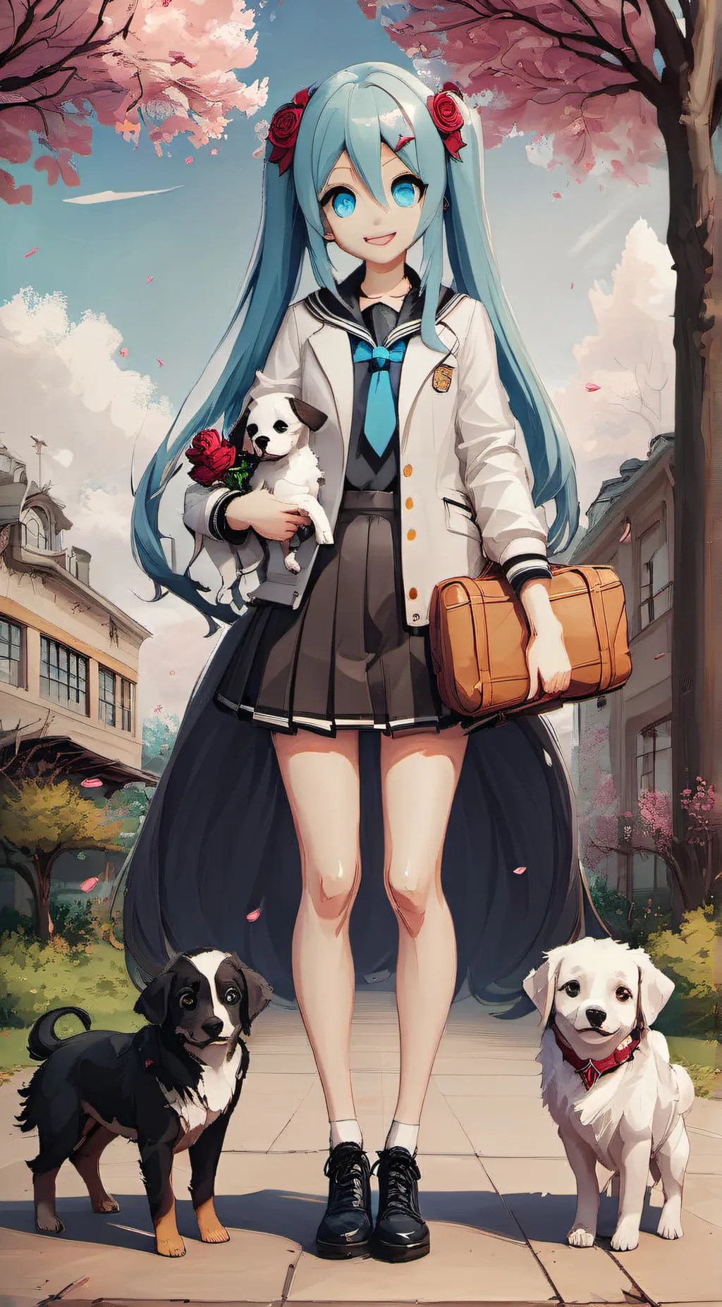 ai character: Miku,Shilone,Kanas background