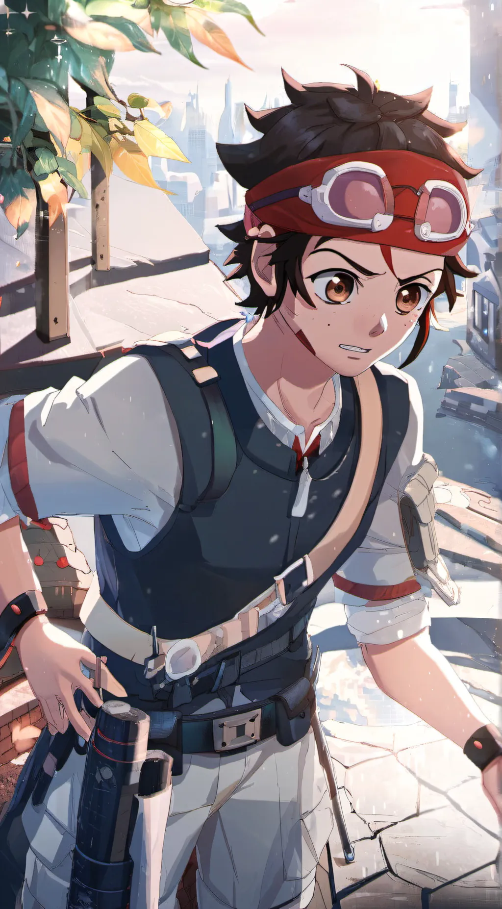 ai character: Tanjiro Kamado background