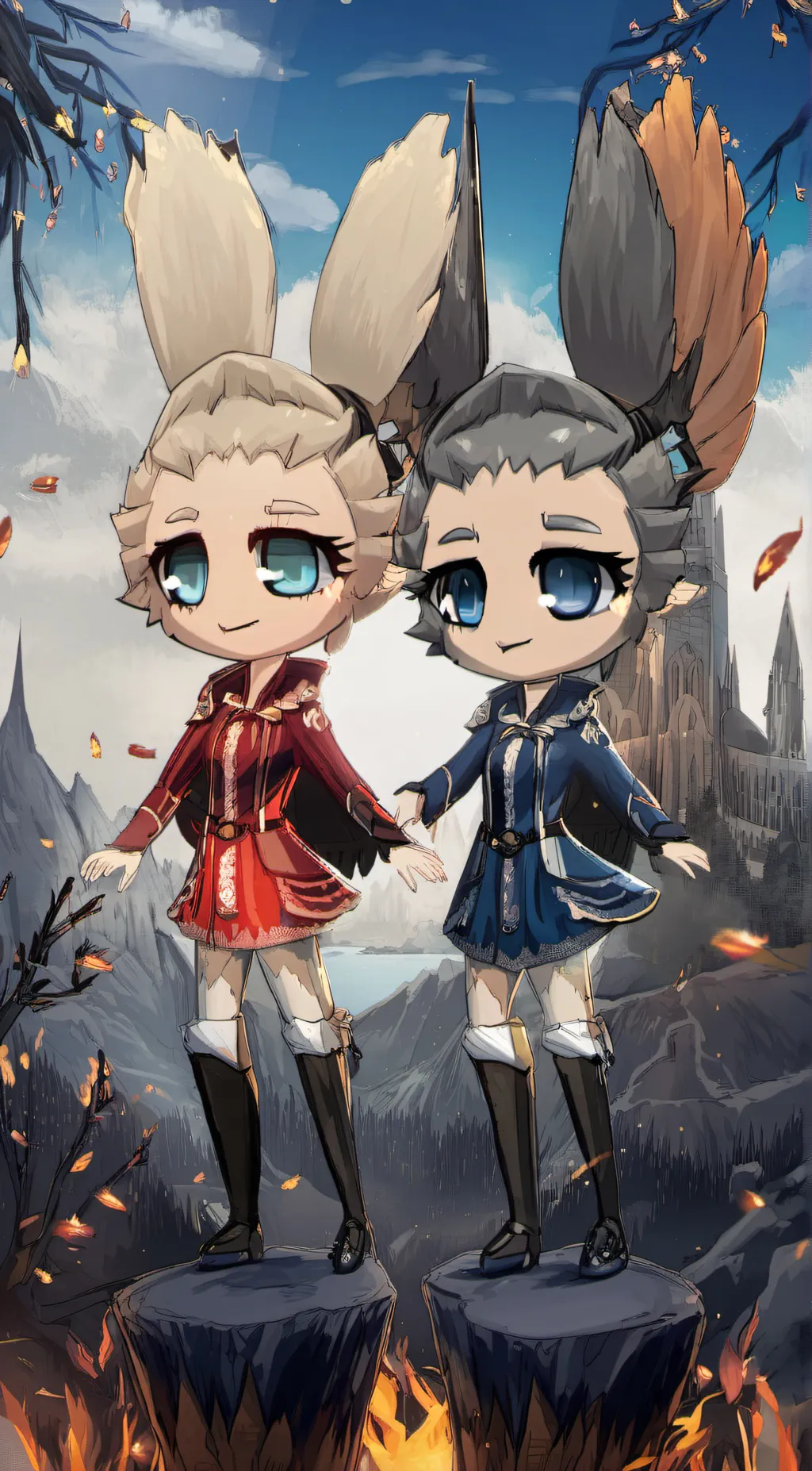 ai character: the bunny sisters background