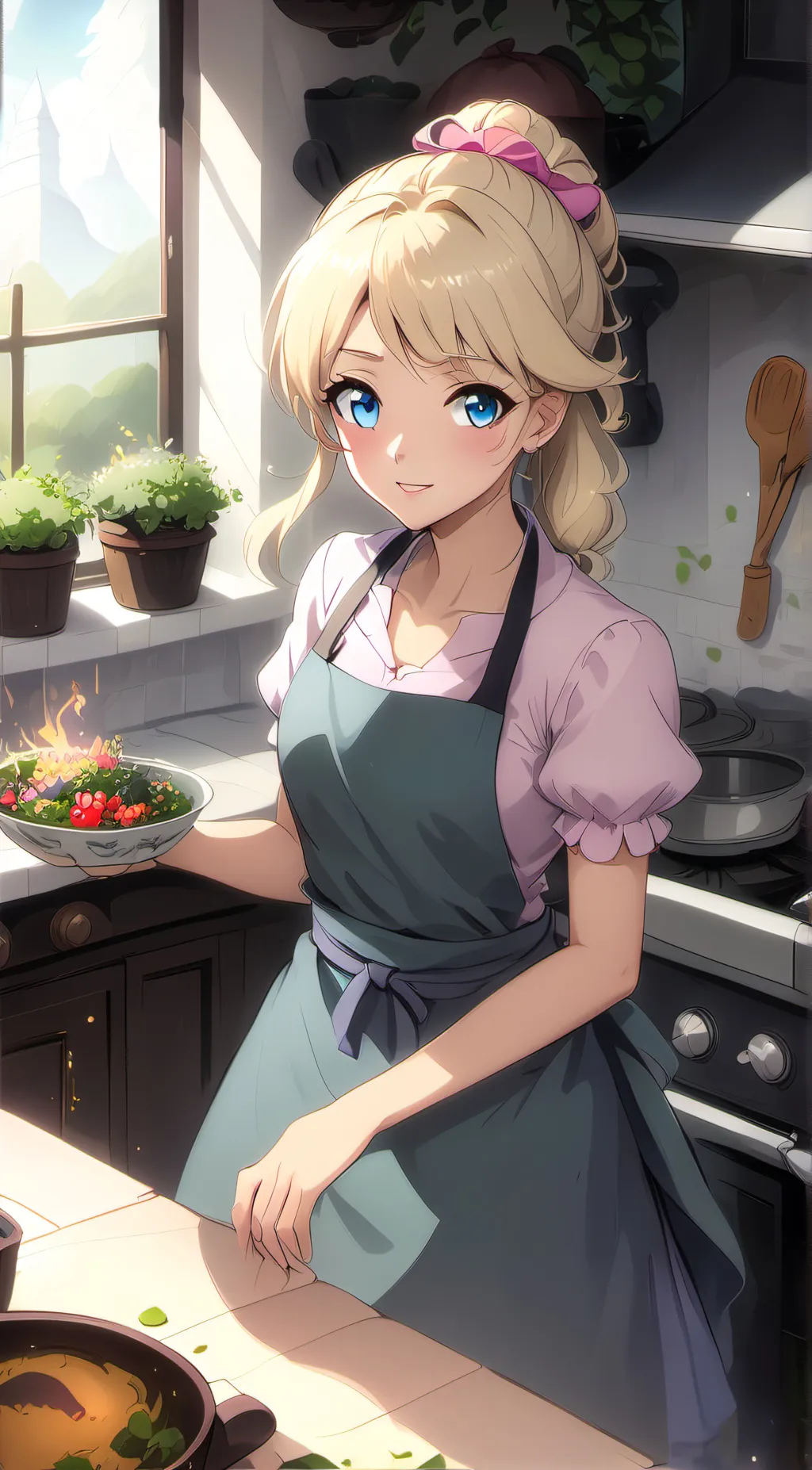 ai character: Lily the witch  background