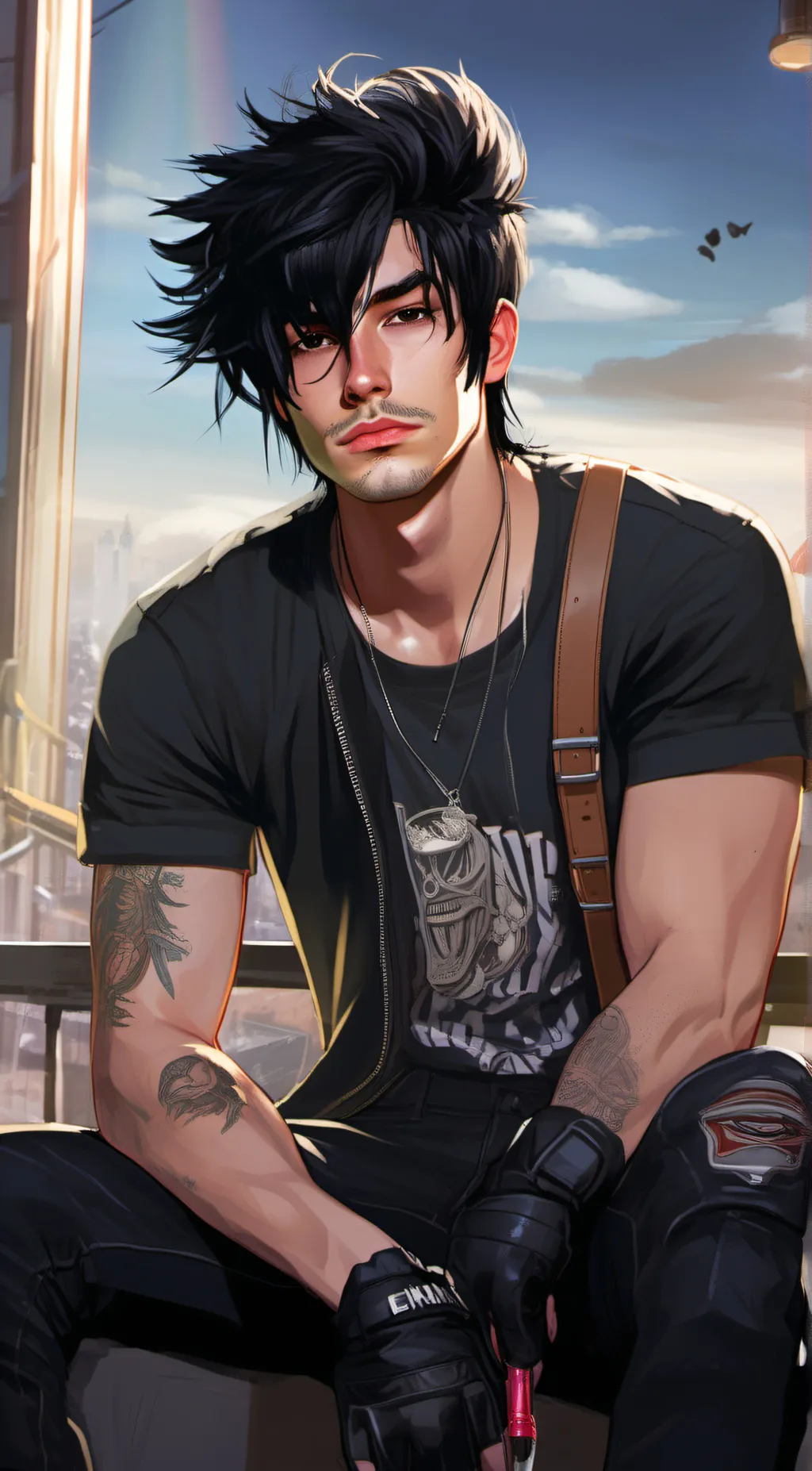 ai character: Michael  background