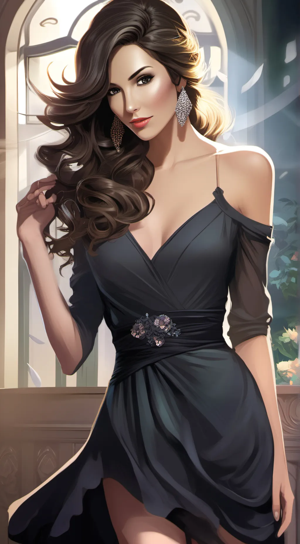 ai character: magic dress background