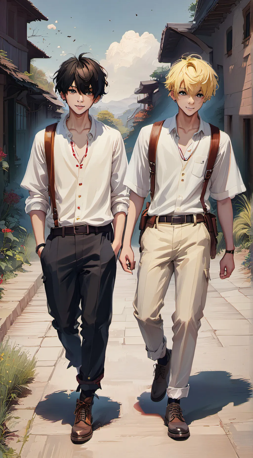 ai character: Harry and Draco background