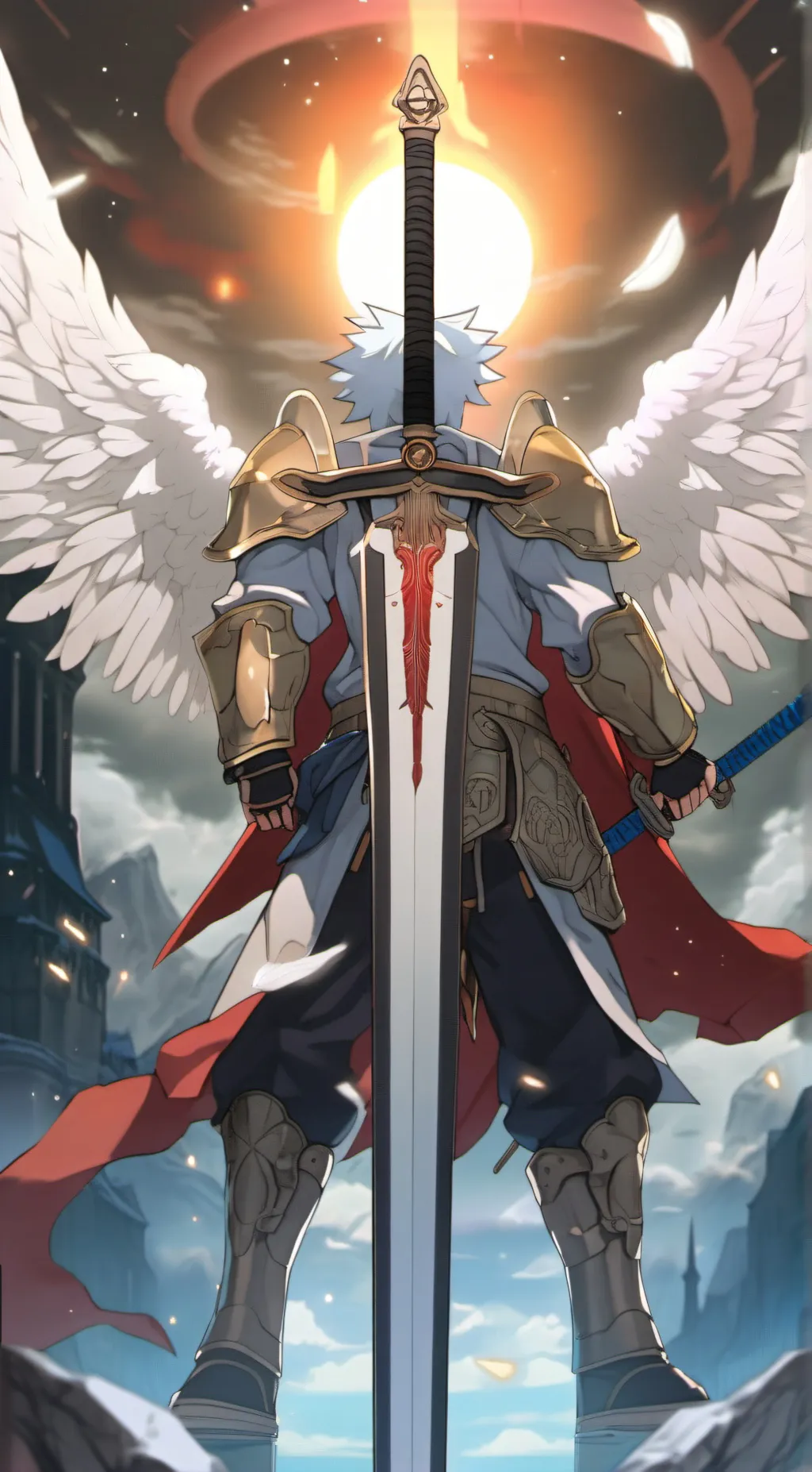 ai character: God of the dawn background