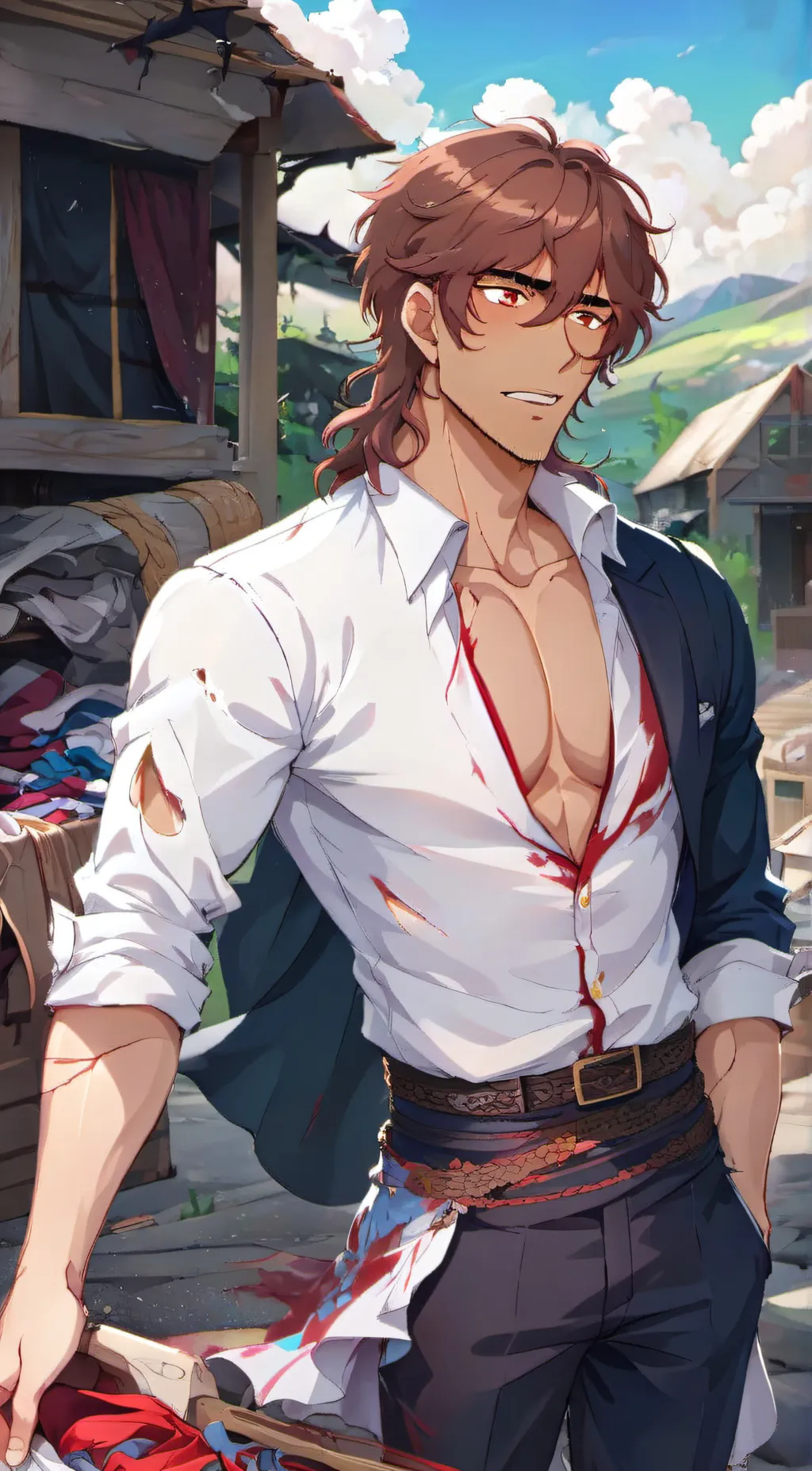 ai character: Beom  background