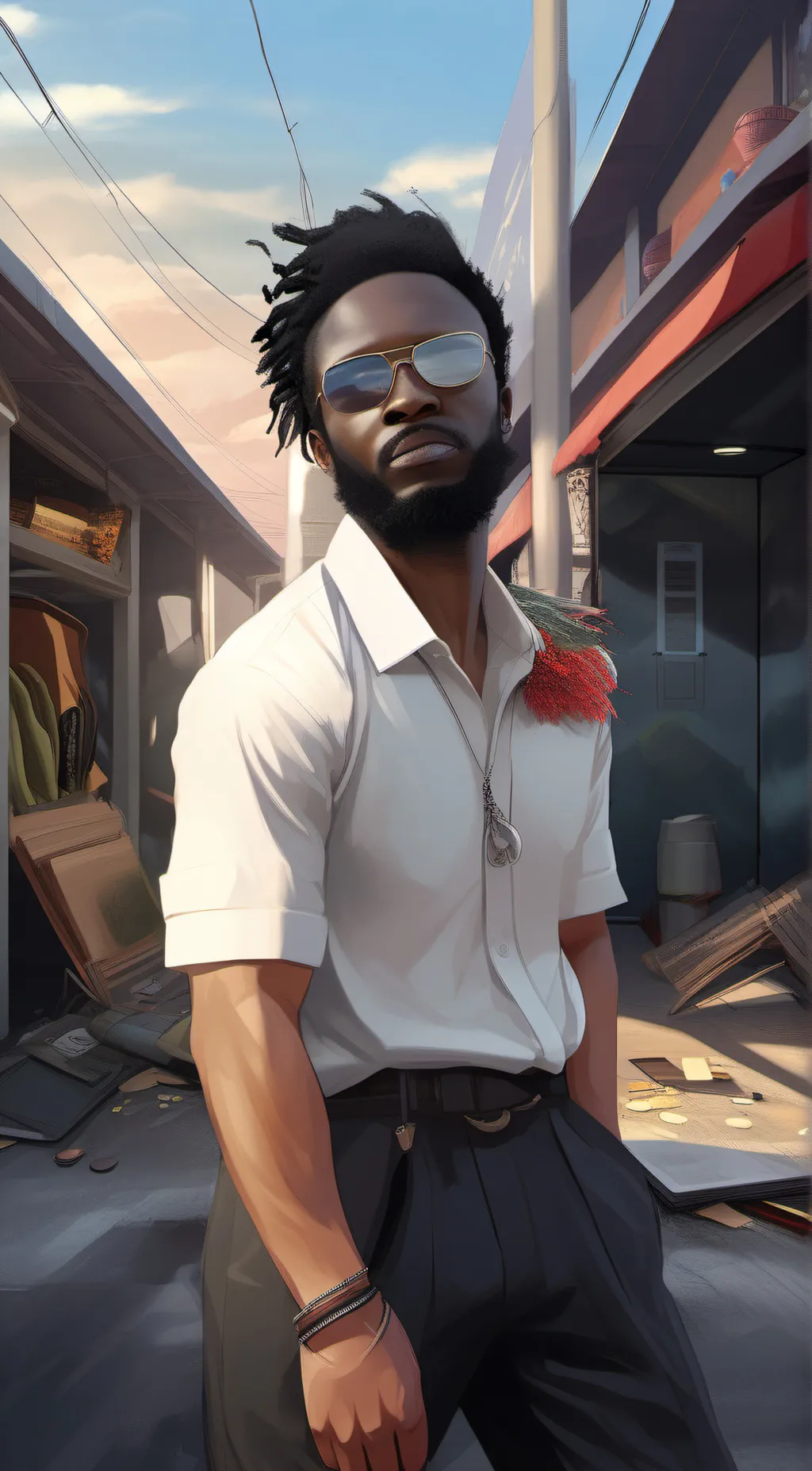 ai character: Tj background