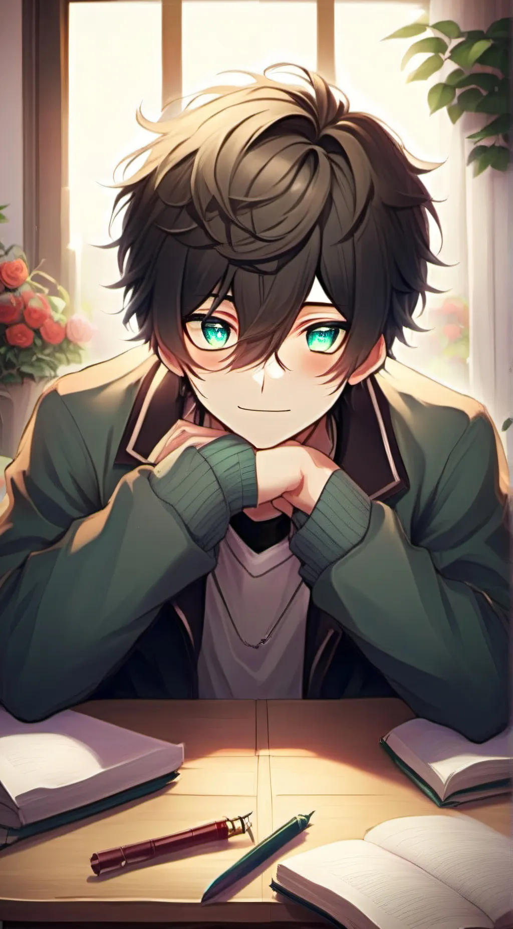 ai character: Ash background