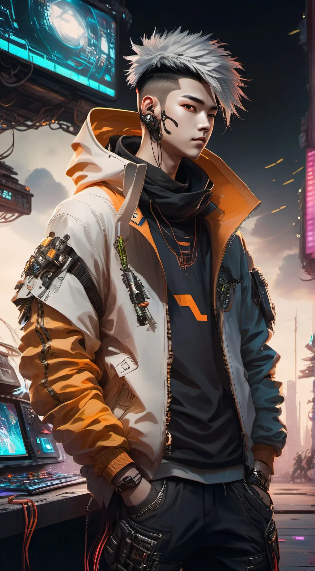 ai character: coil Kato background