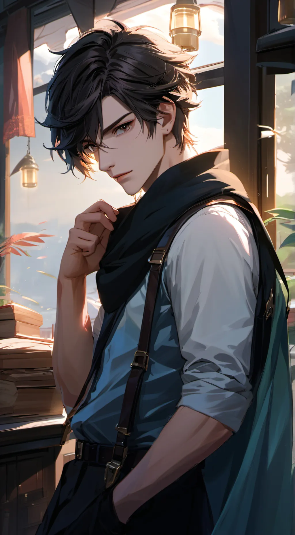 ai character: Jordon  background