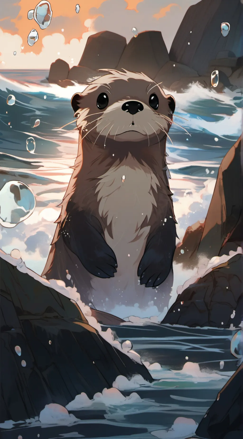 ai character: Otter background